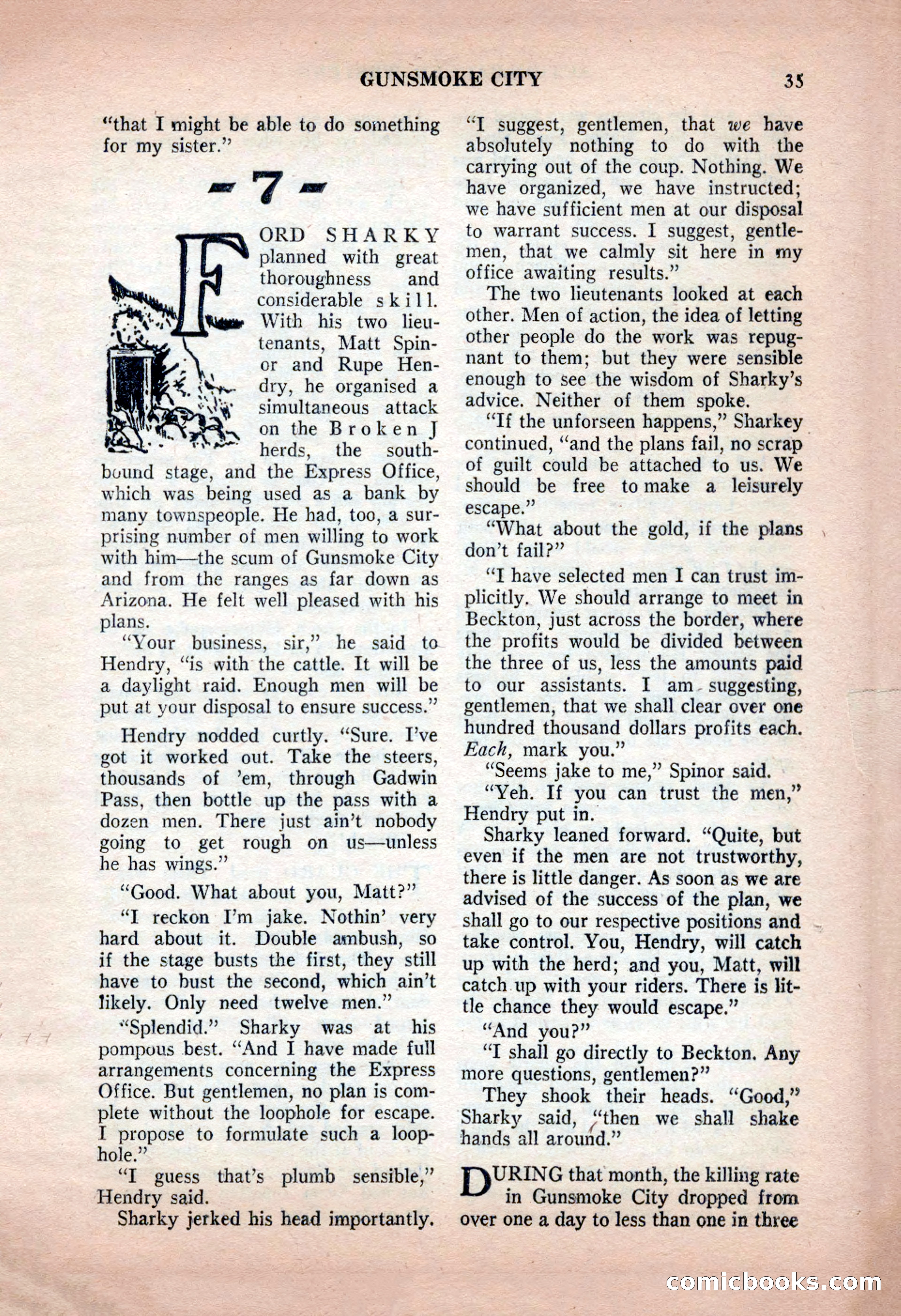 Action-Packed Western, May 1957 — page 35 of 100