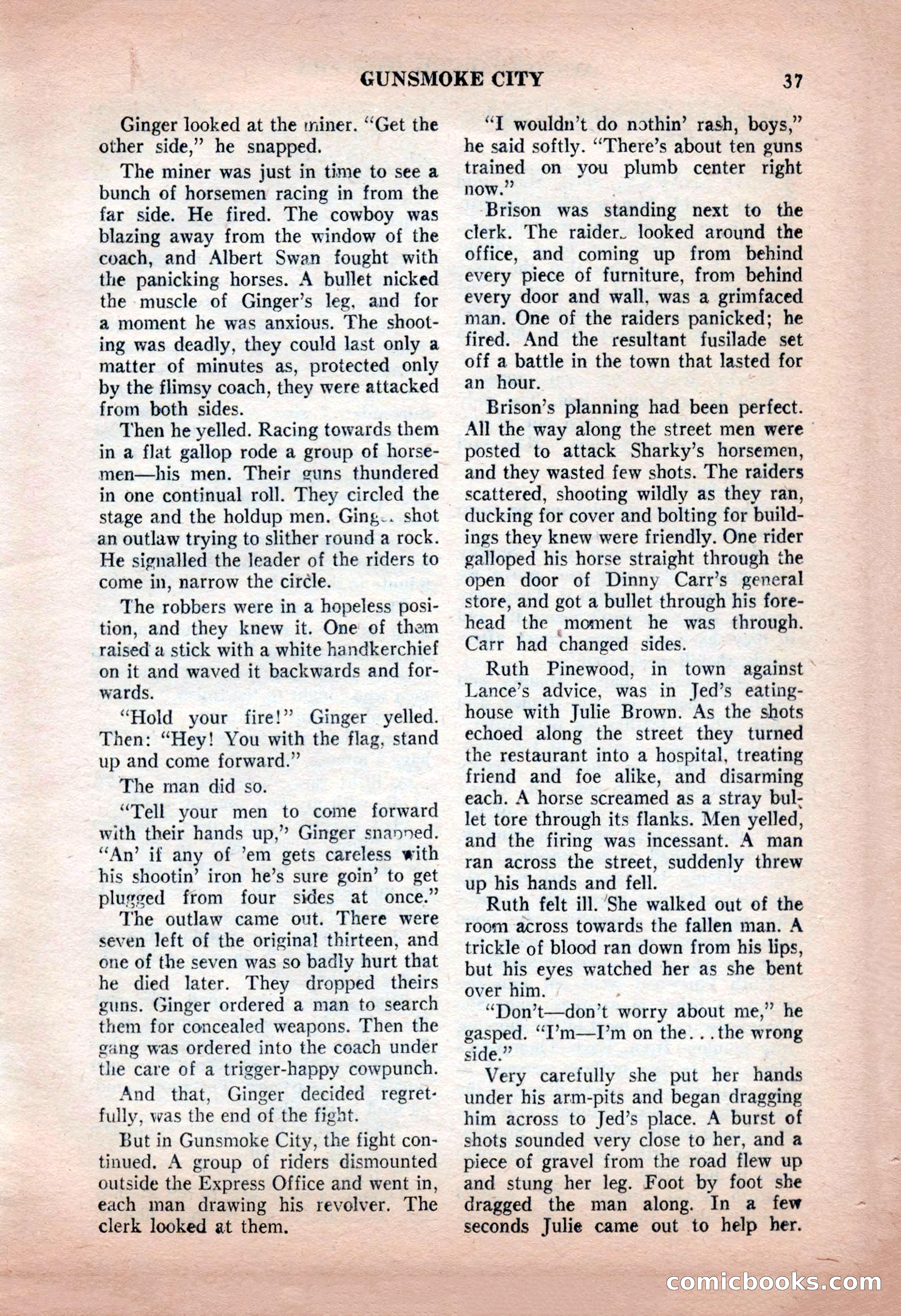 Action-Packed Western, May 1957 — page 37 of 100