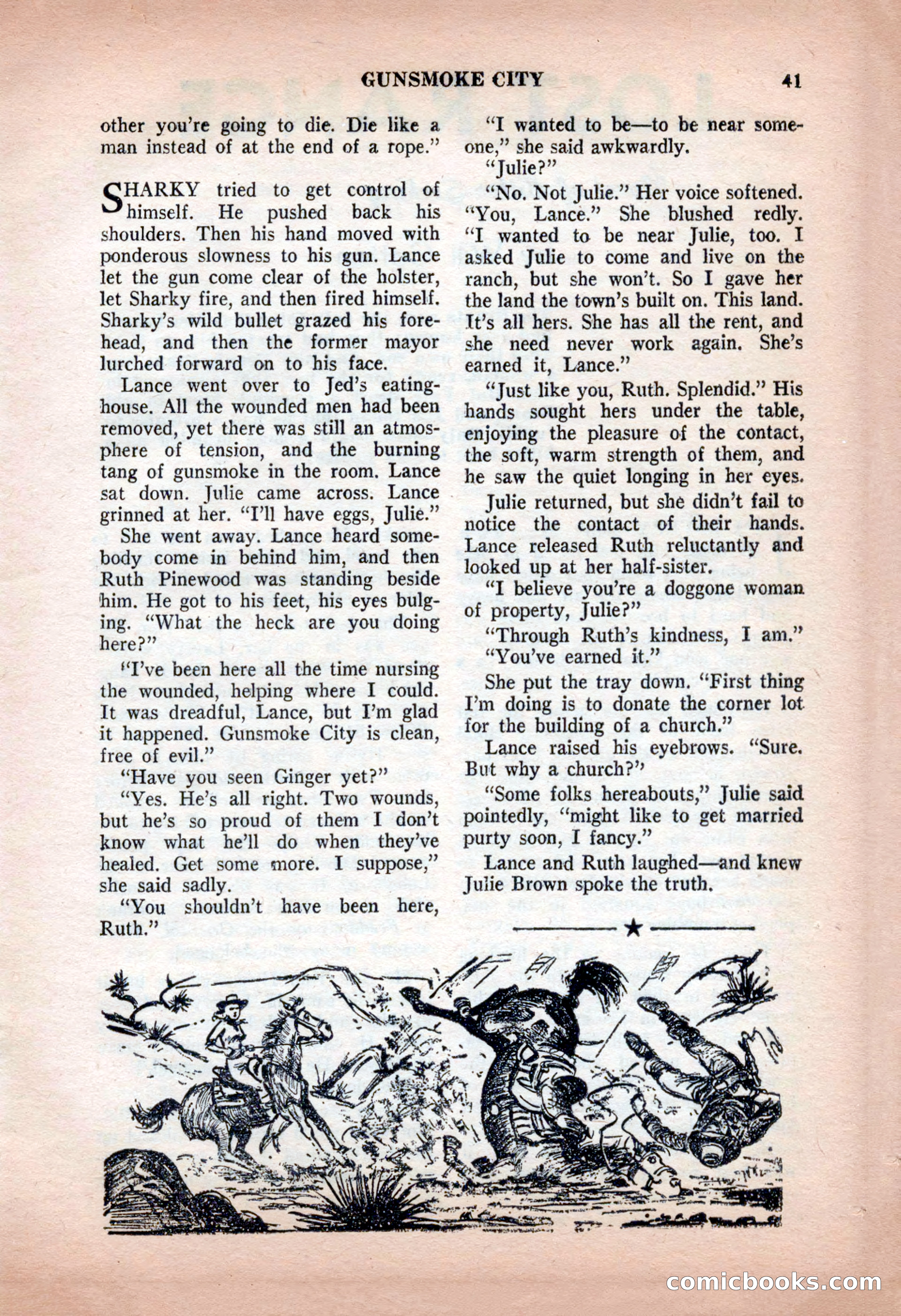 Action-Packed Western, May 1957 — page 41 of 100