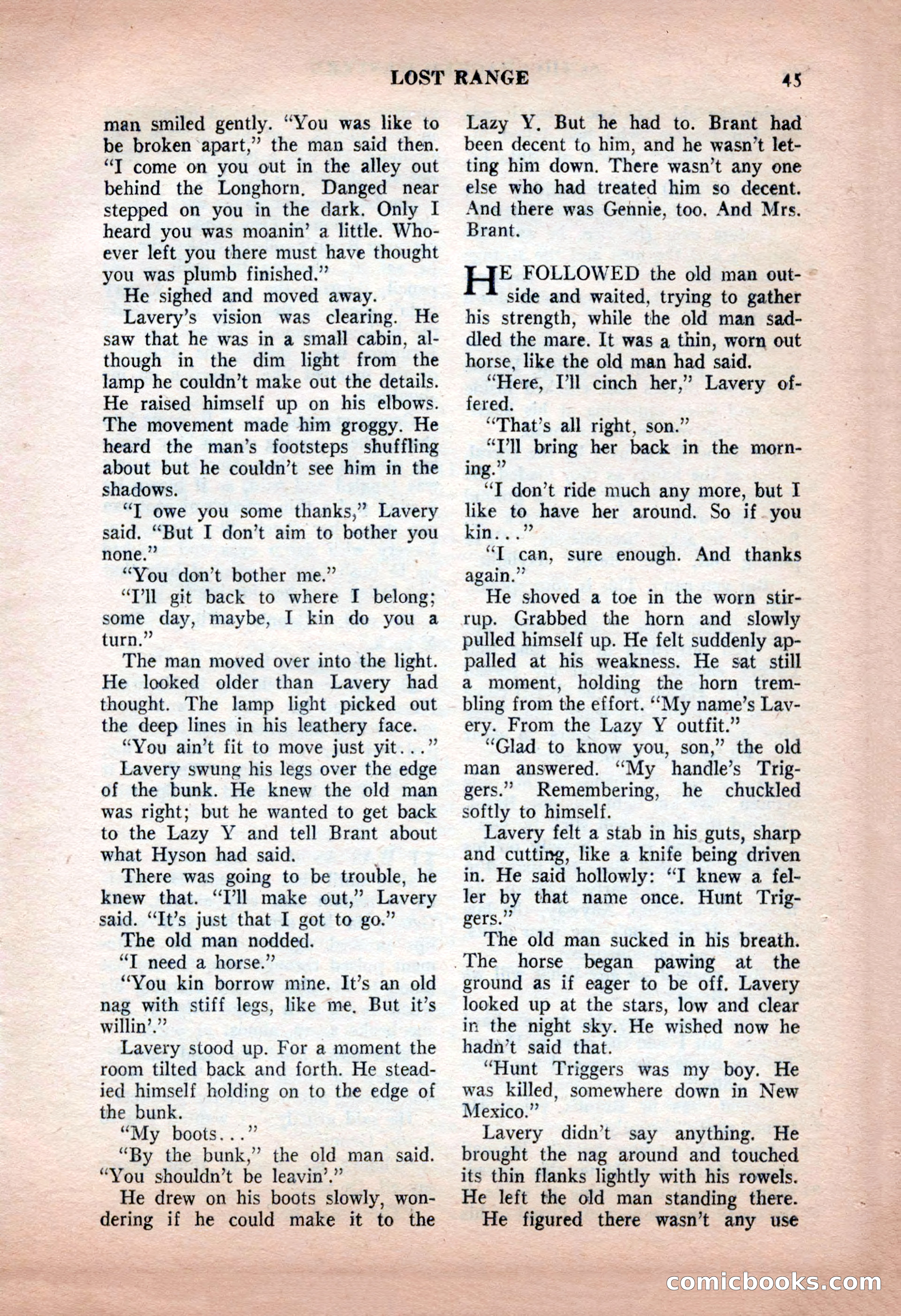 Action-Packed Western, May 1957 — page 45 of 100