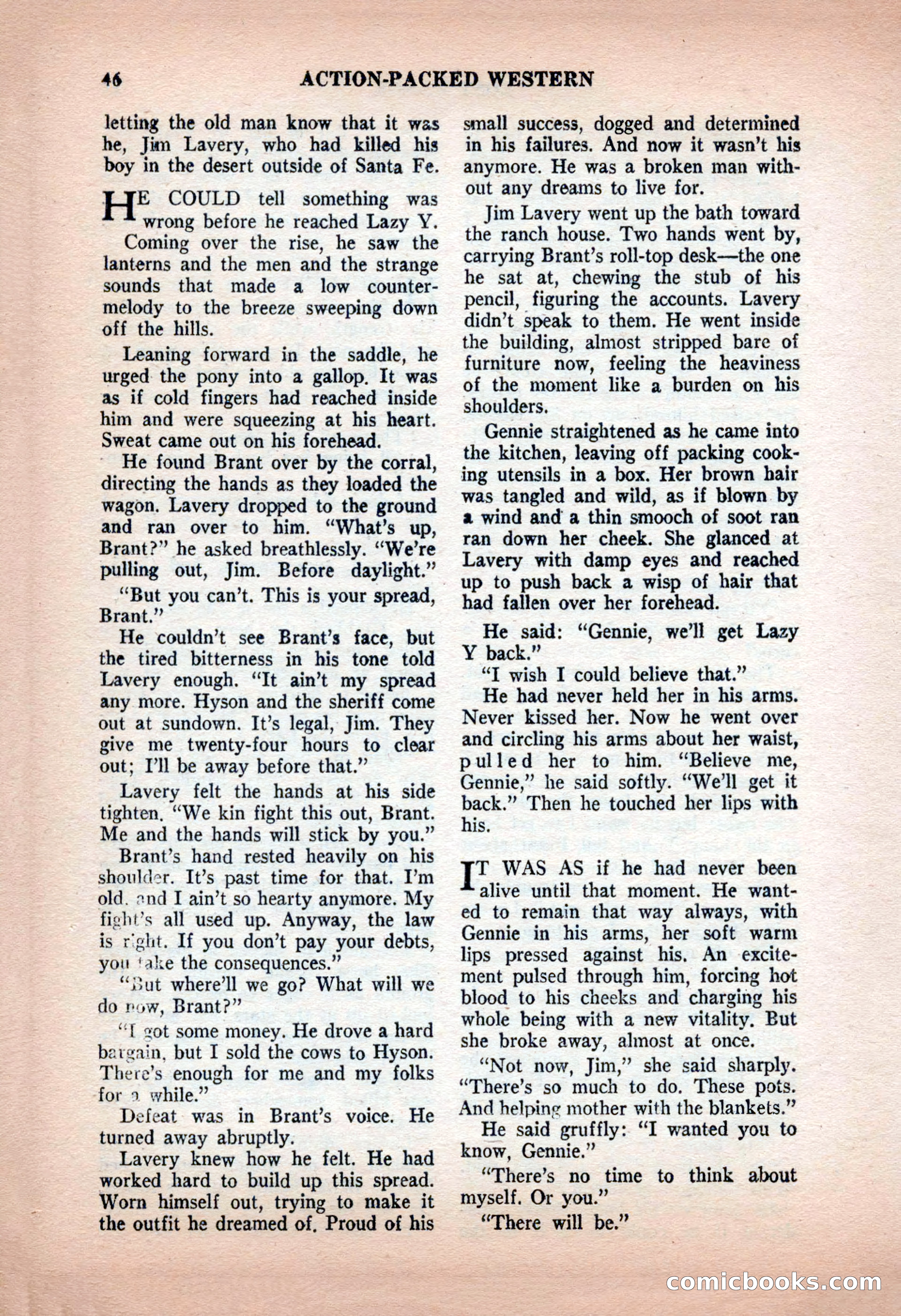 Action-Packed Western, May 1957 — page 46 of 100