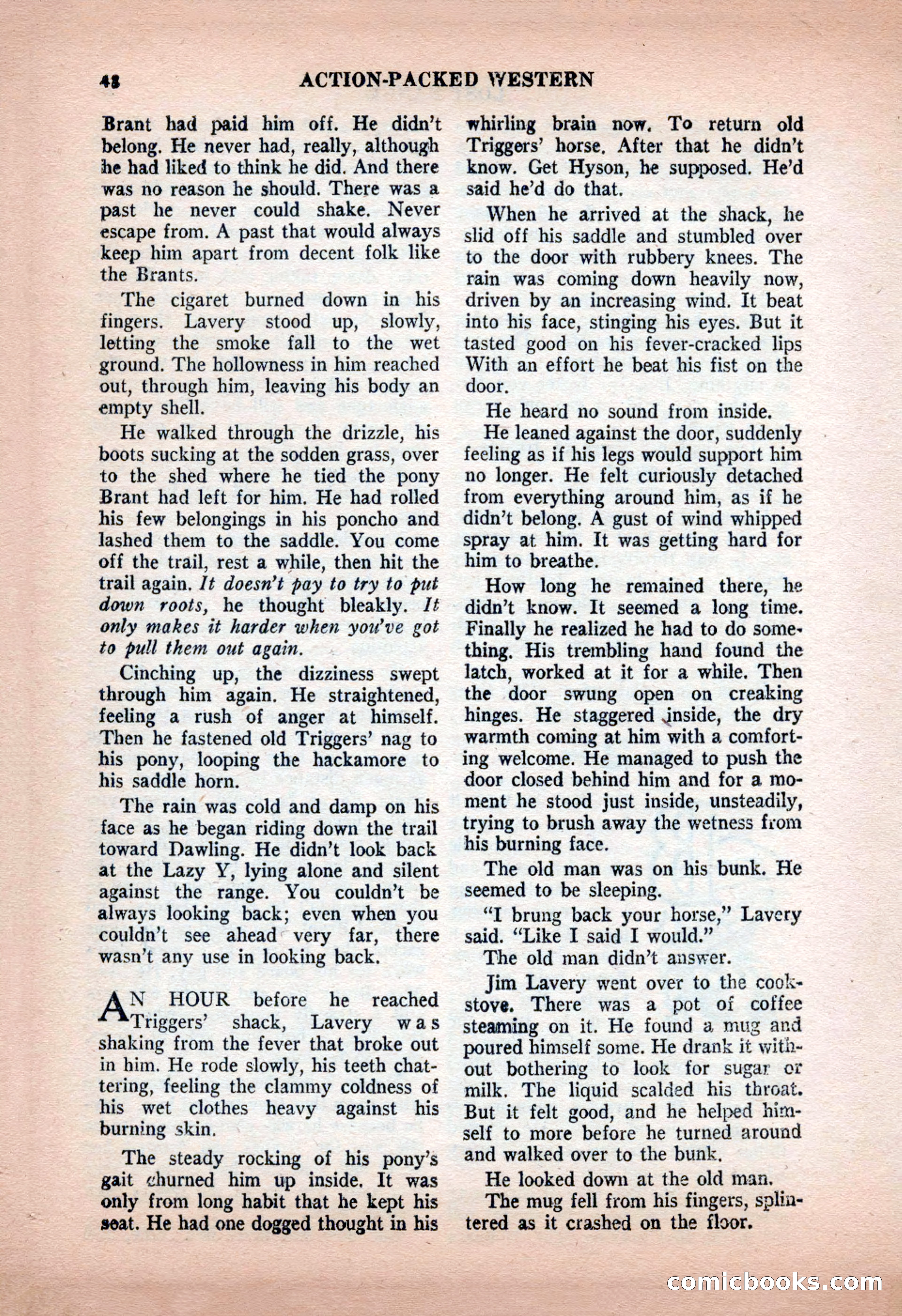 Action-Packed Western, May 1957 — page 48 of 100