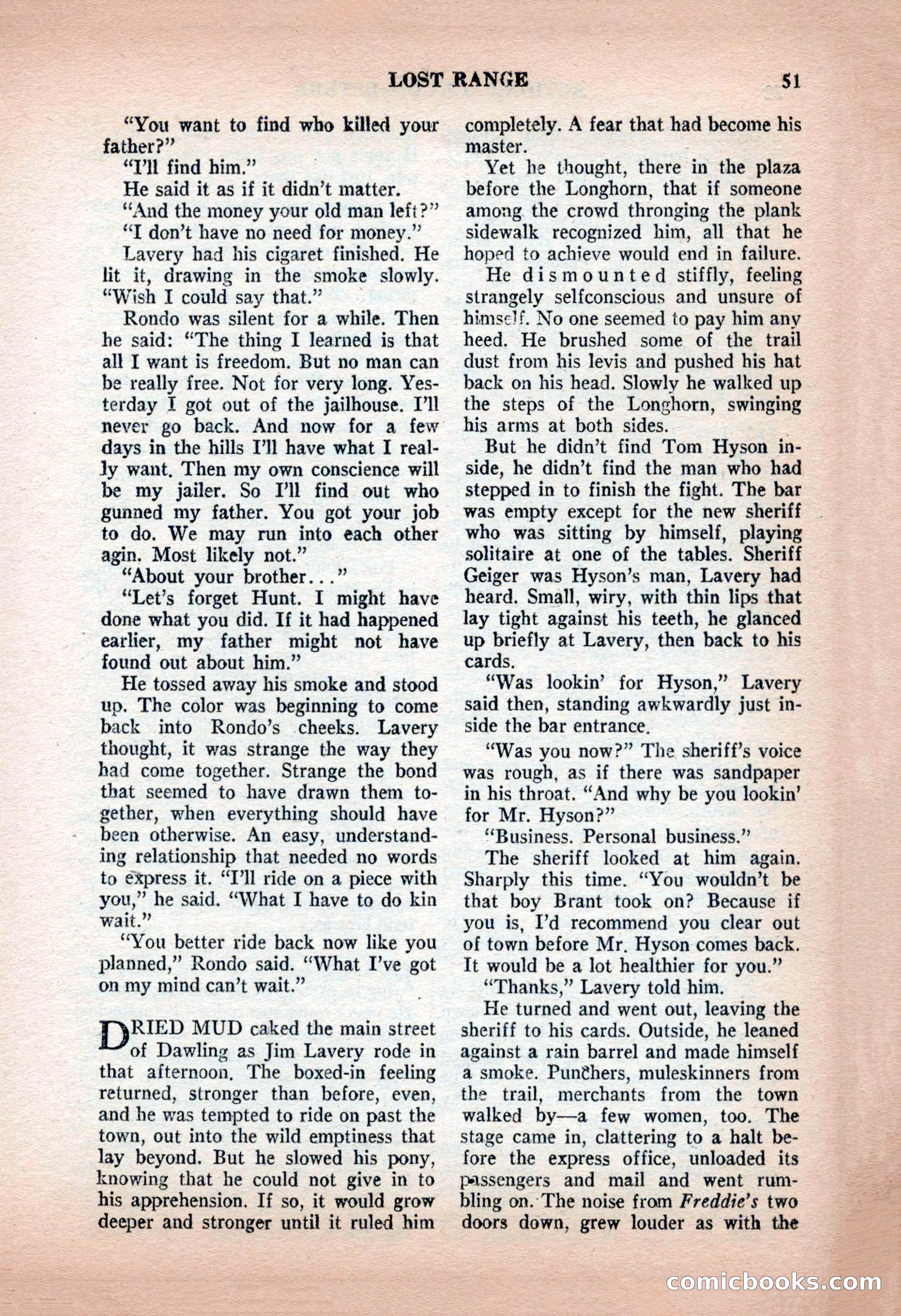 Action-Packed Western, May 1957 — page 51 of 100