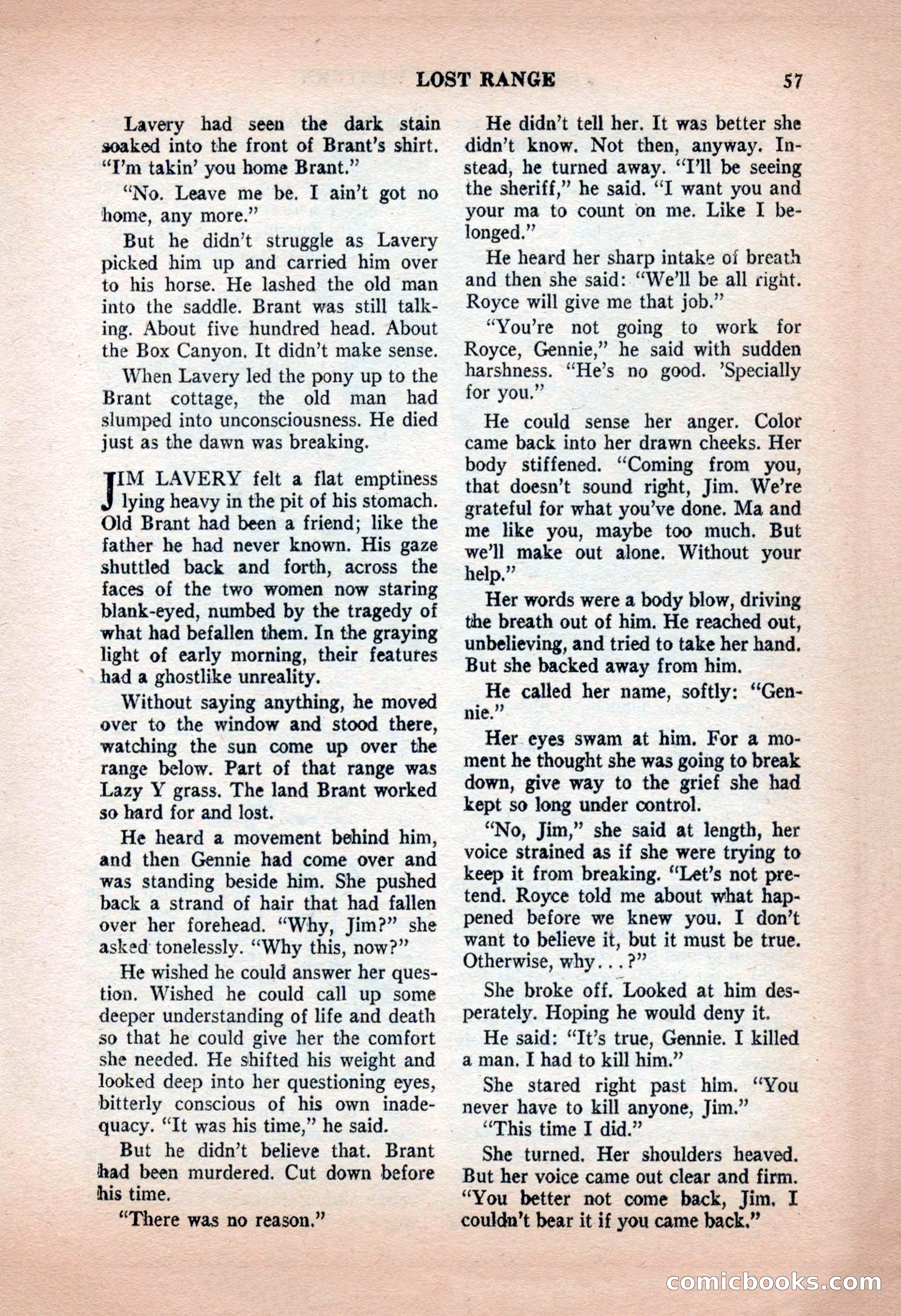 Action-Packed Western, May 1957 — page 57 of 100