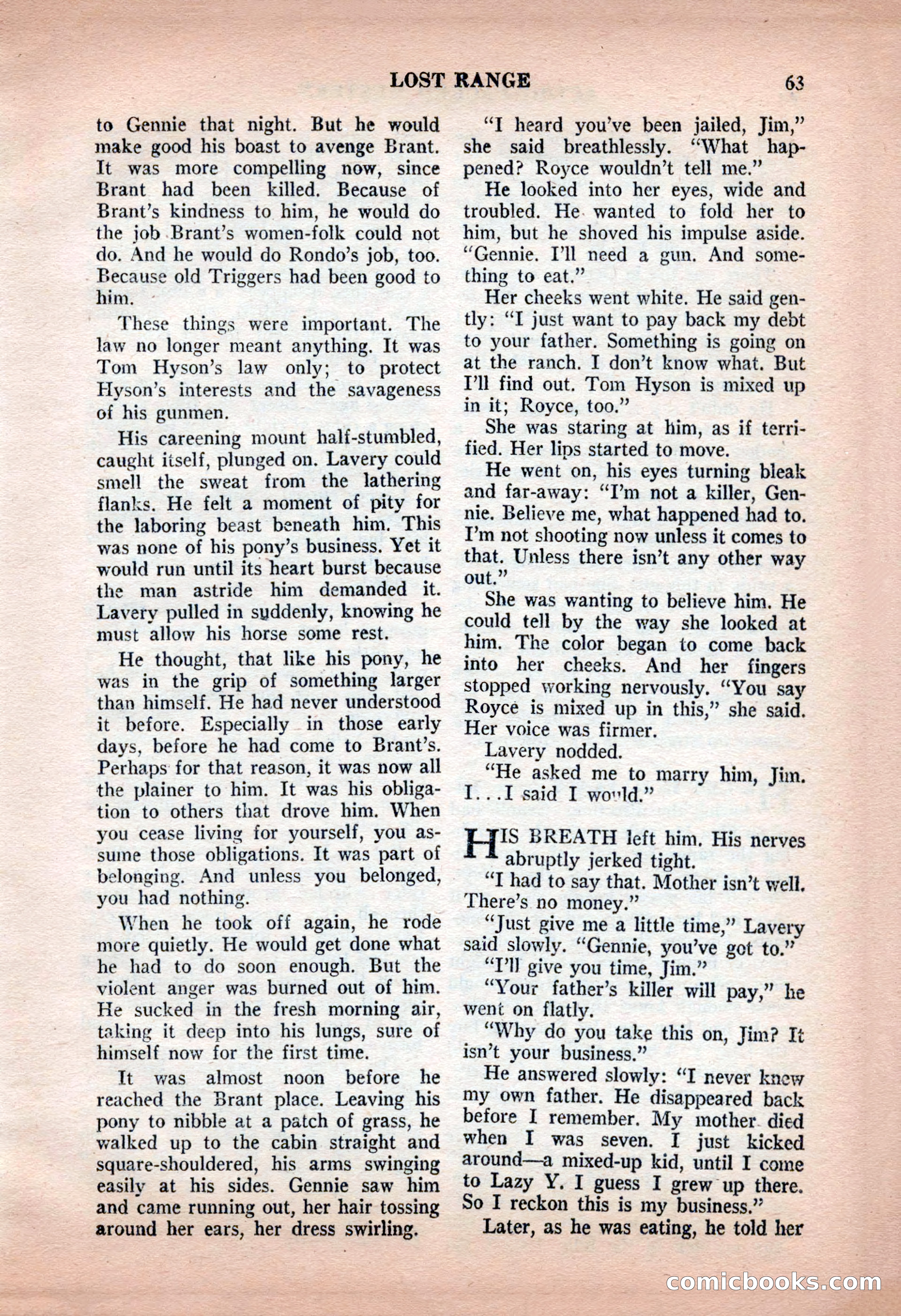 Action-Packed Western, May 1957 — page 63 of 100