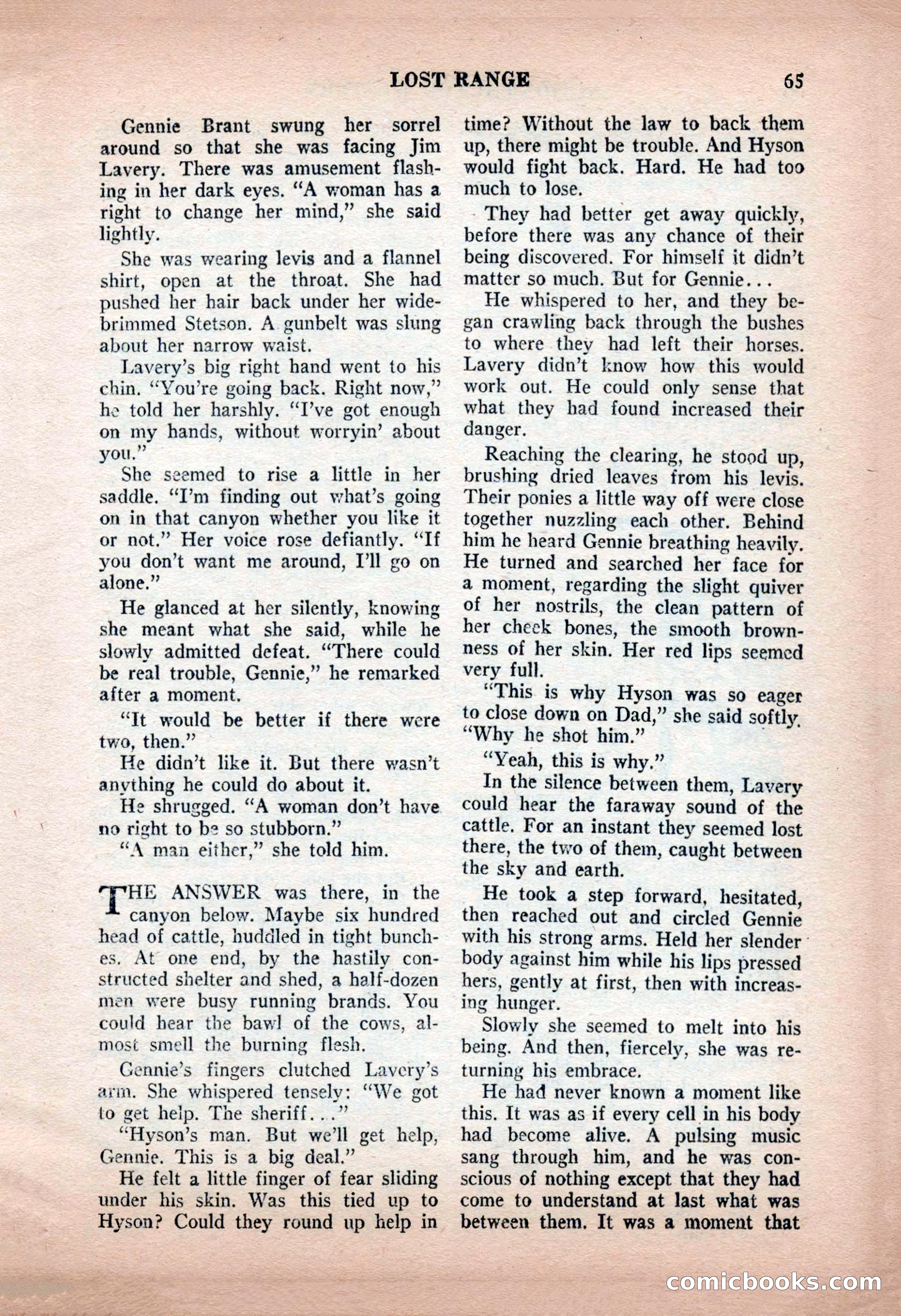 Action-Packed Western, May 1957 — page 65 of 100