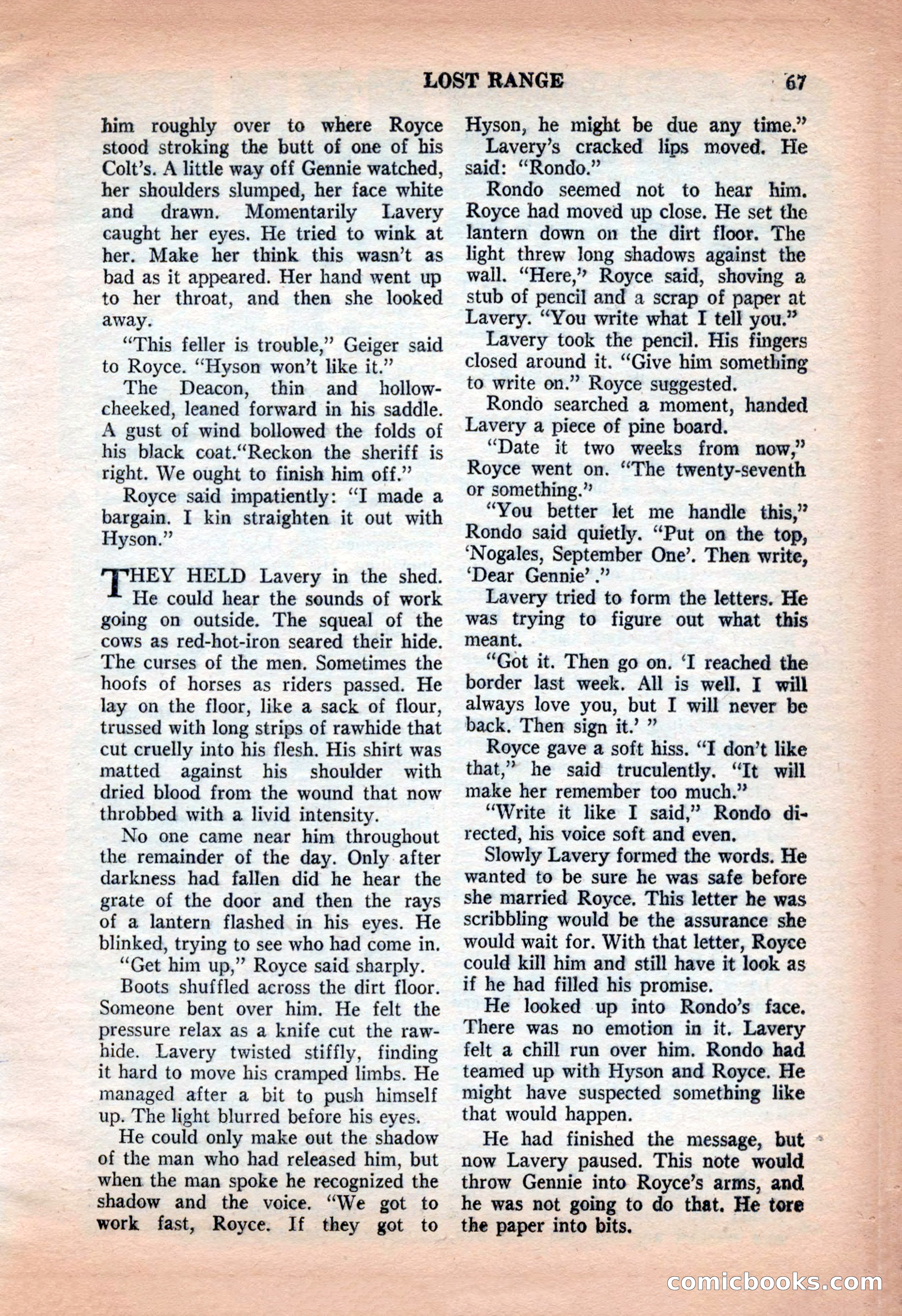 Action-Packed Western, May 1957 — page 67 of 100