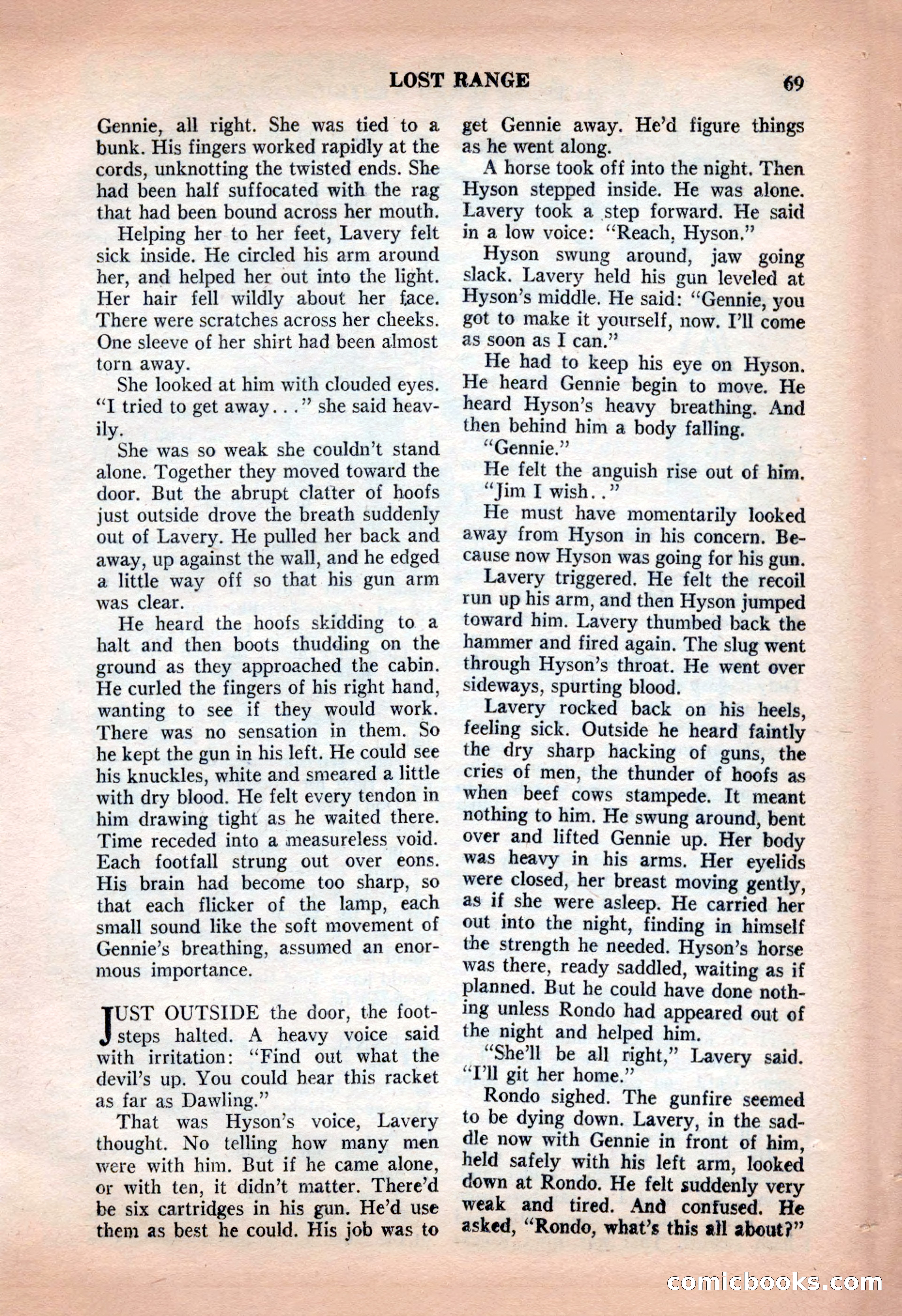 Action-Packed Western, May 1957 — page 69 of 100