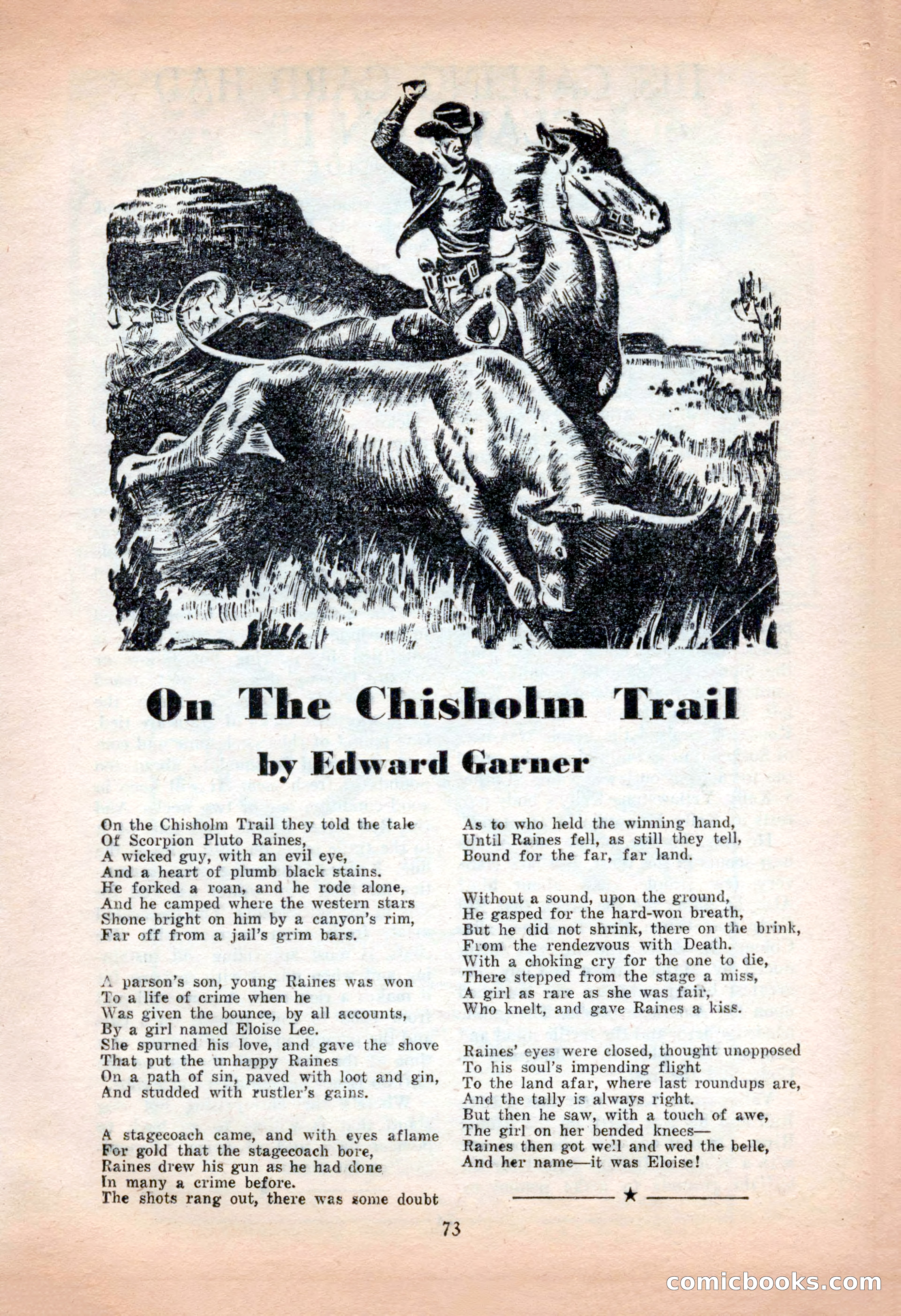 Action-Packed Western, May 1957 — page 73 of 100
