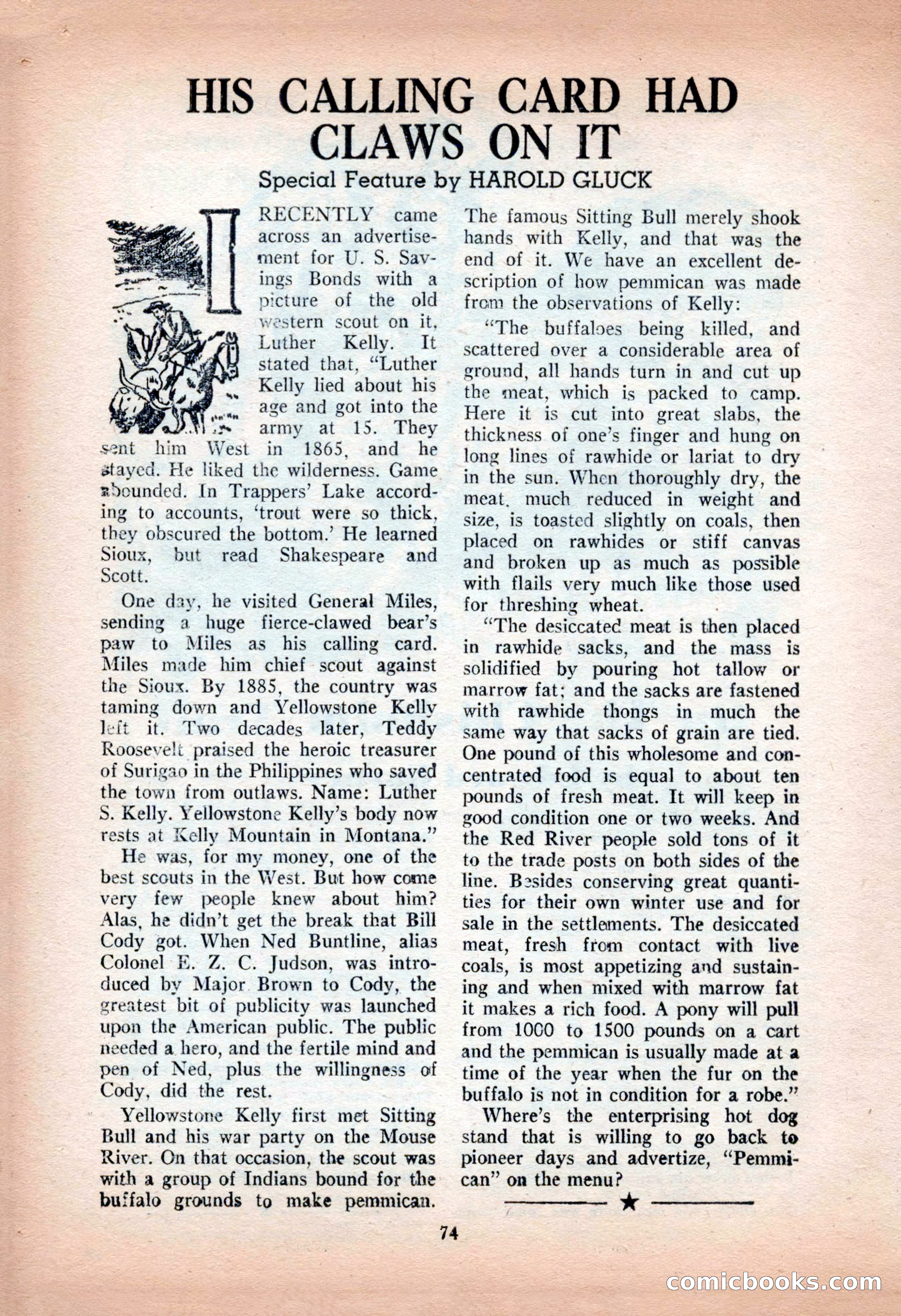 Action-Packed Western, May 1957 — page 74 of 100