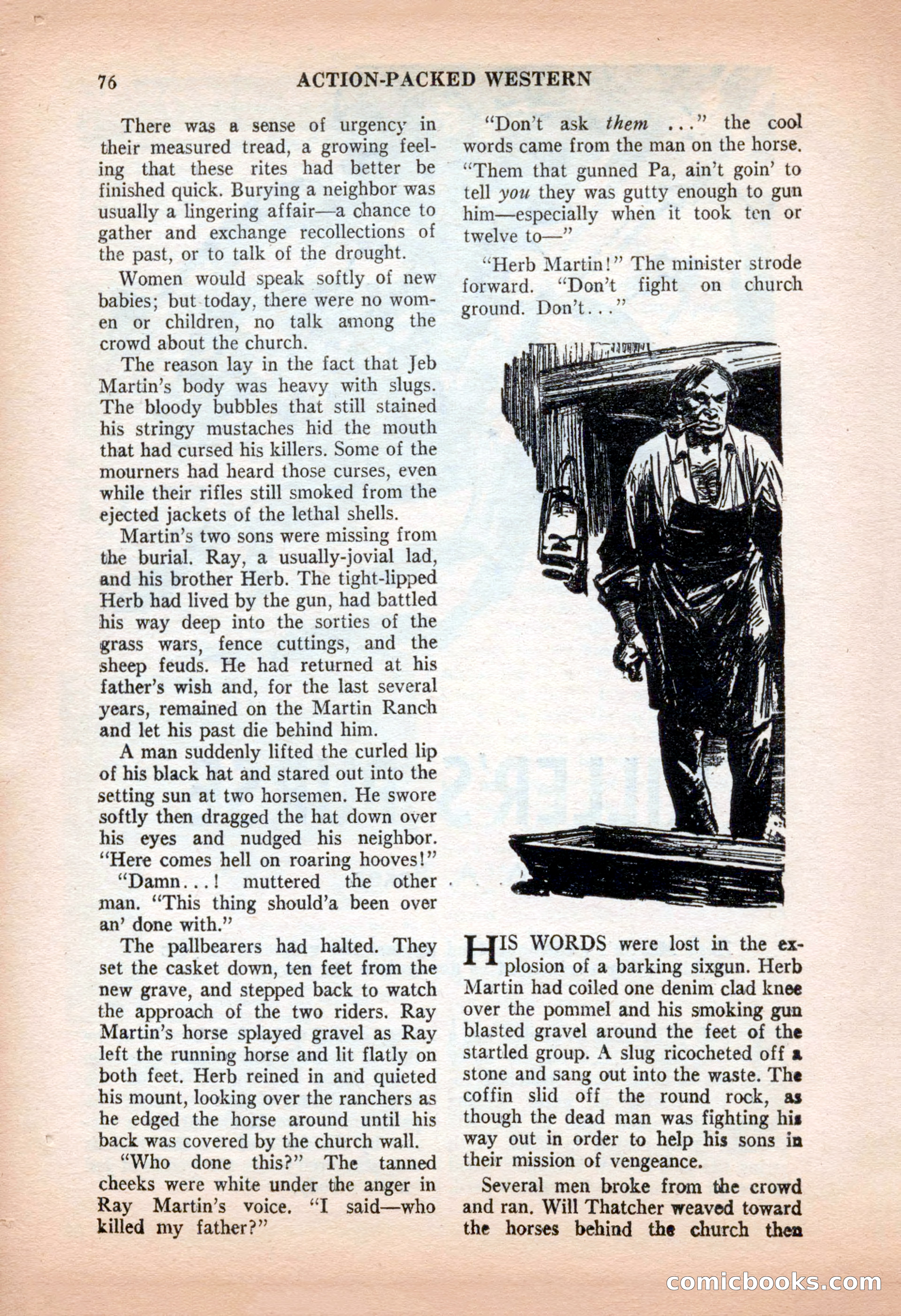 Action-Packed Western, May 1957 — page 76 of 100