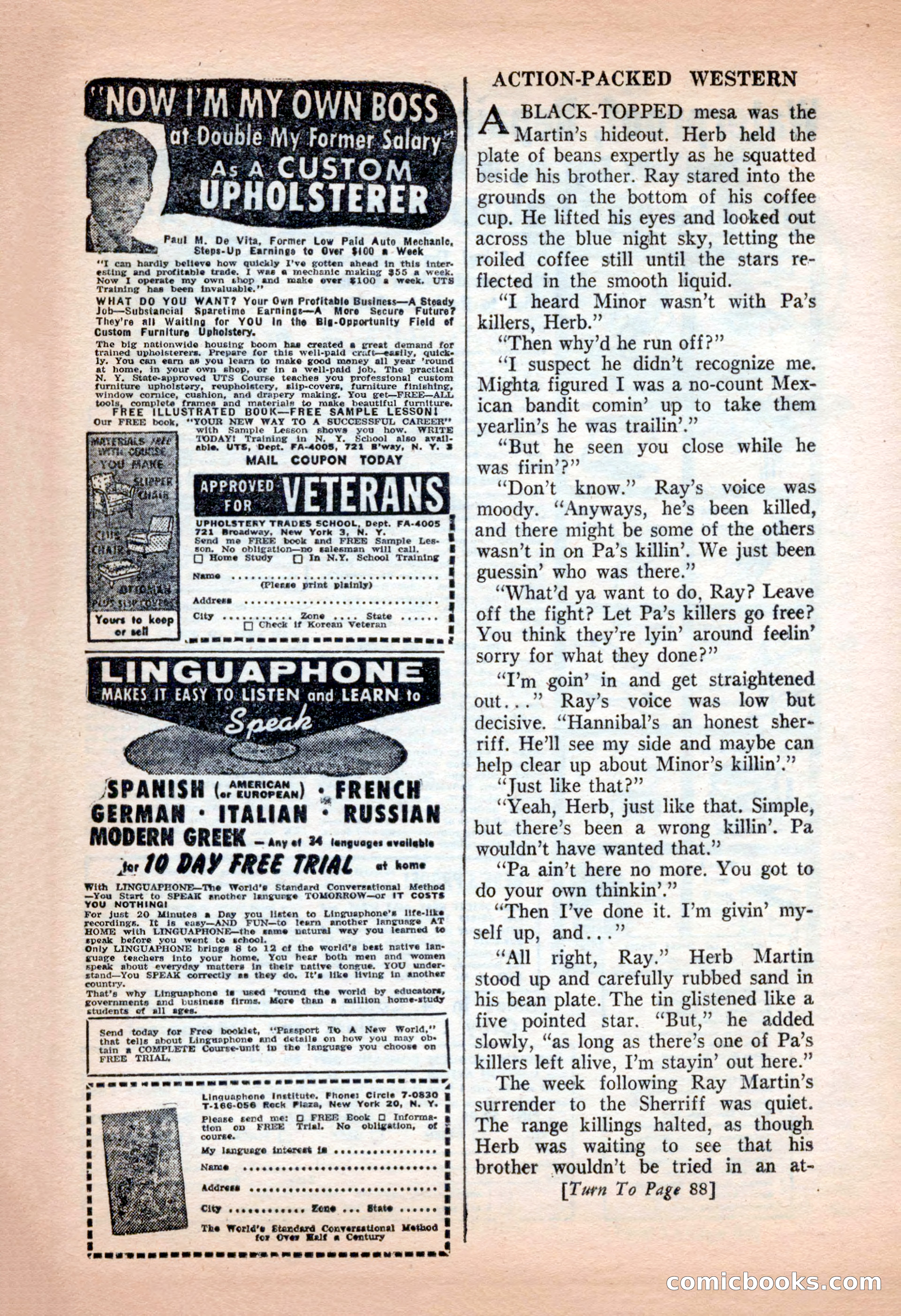 Action-Packed Western, May 1957 — page 86 of 100