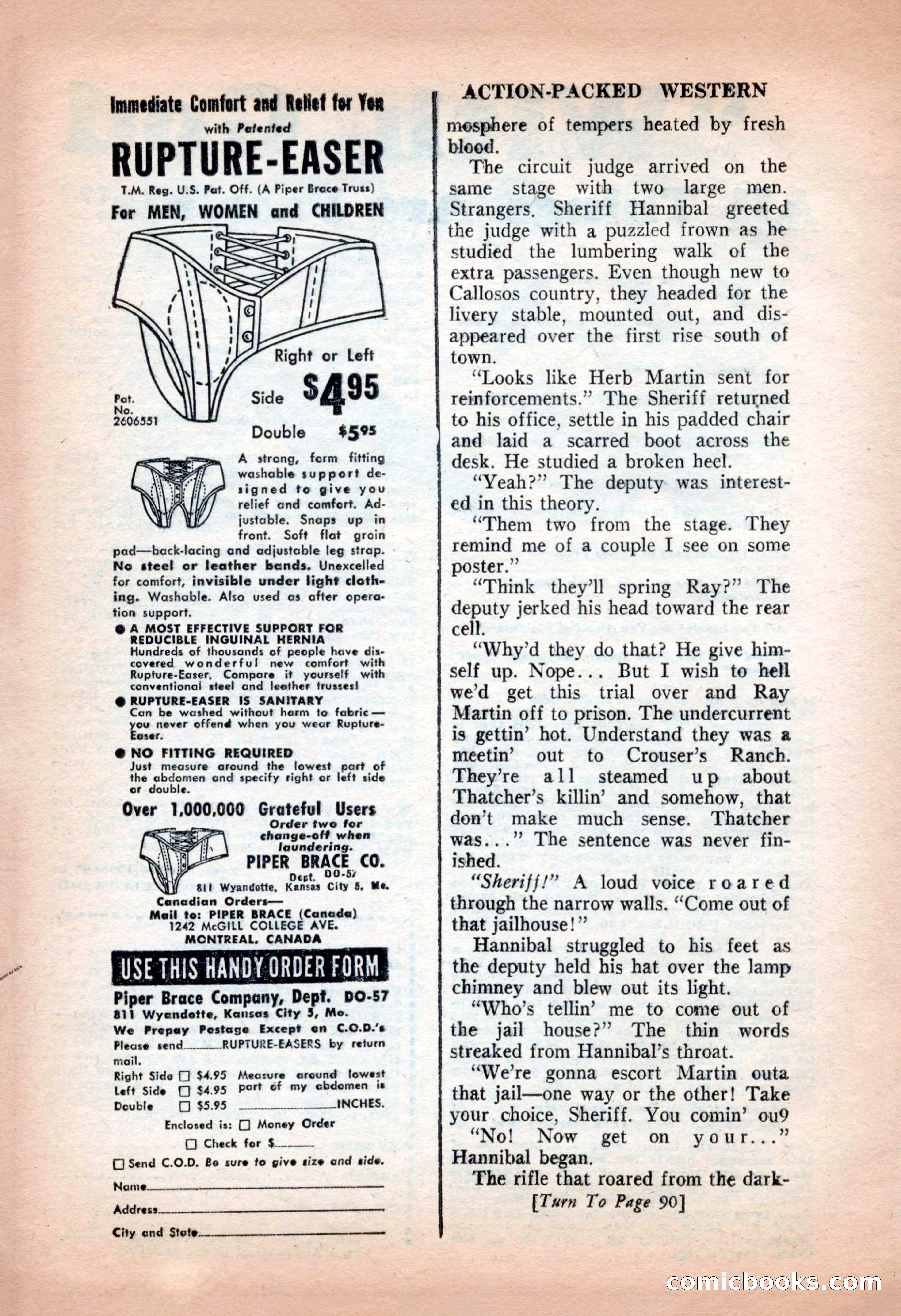 Action-Packed Western, May 1957 — page 88 of 100