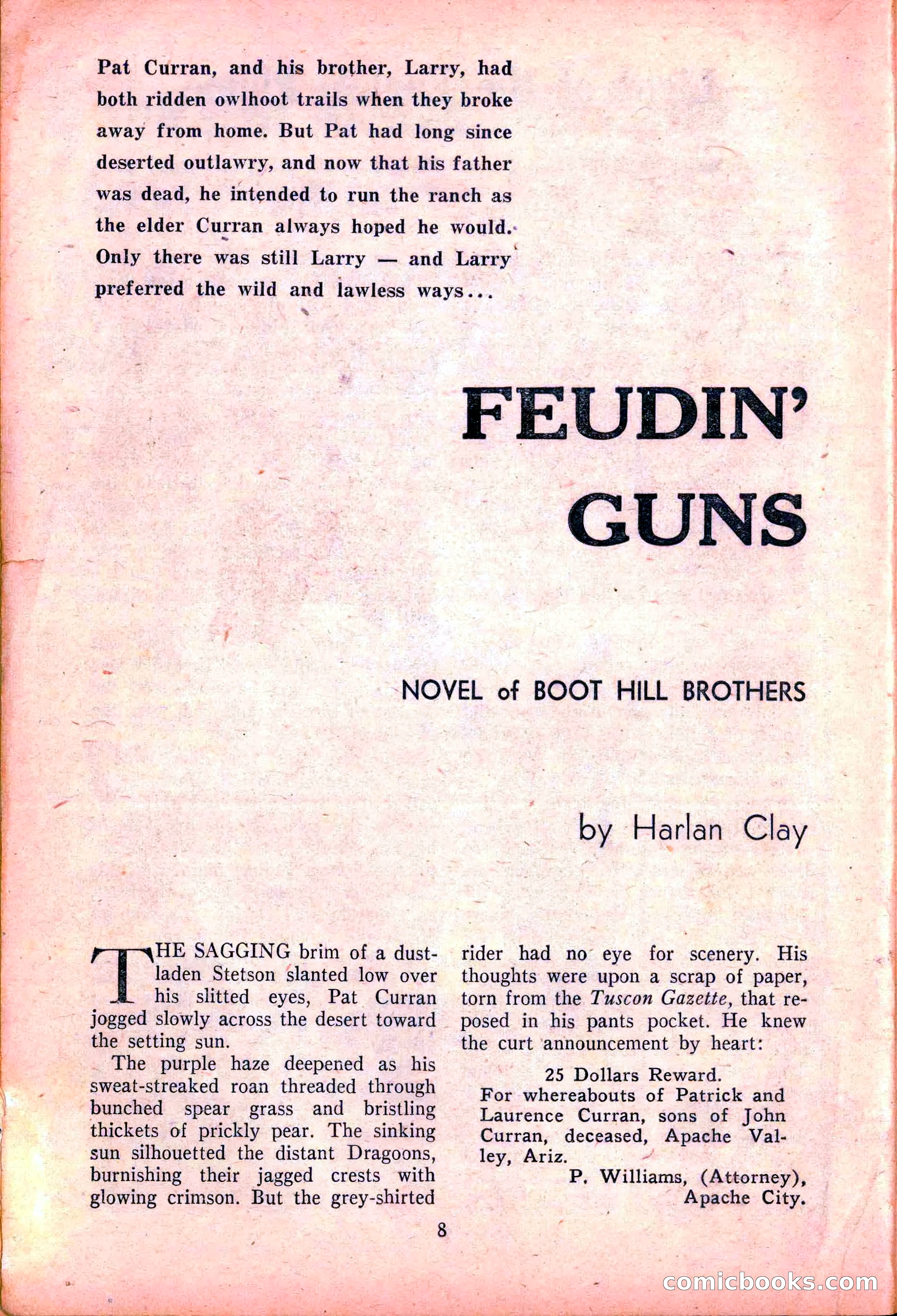 Action-Packed Western, May 1958 — page 8 of 100