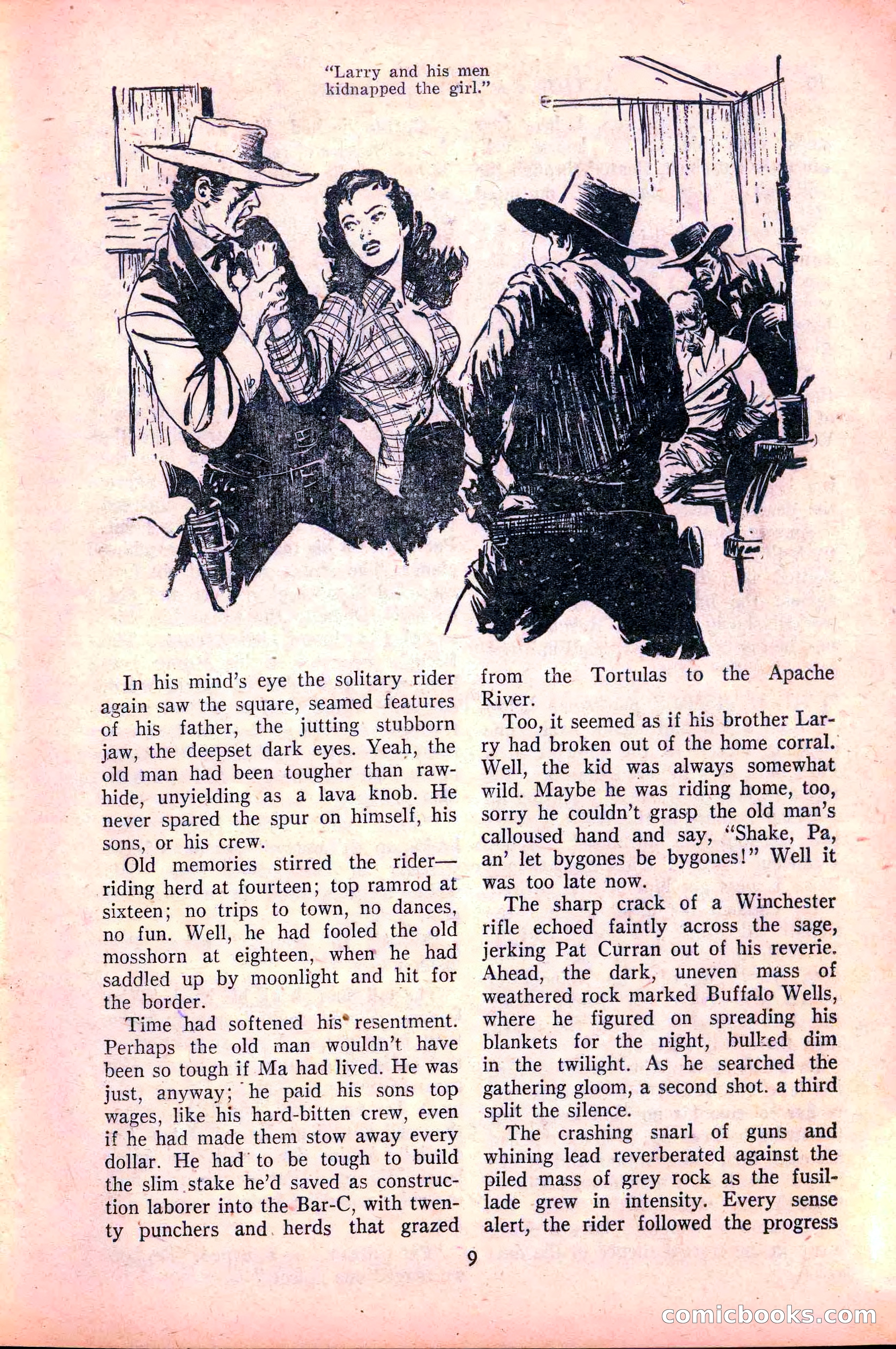 Action-Packed Western, May 1958 — page 9 of 100