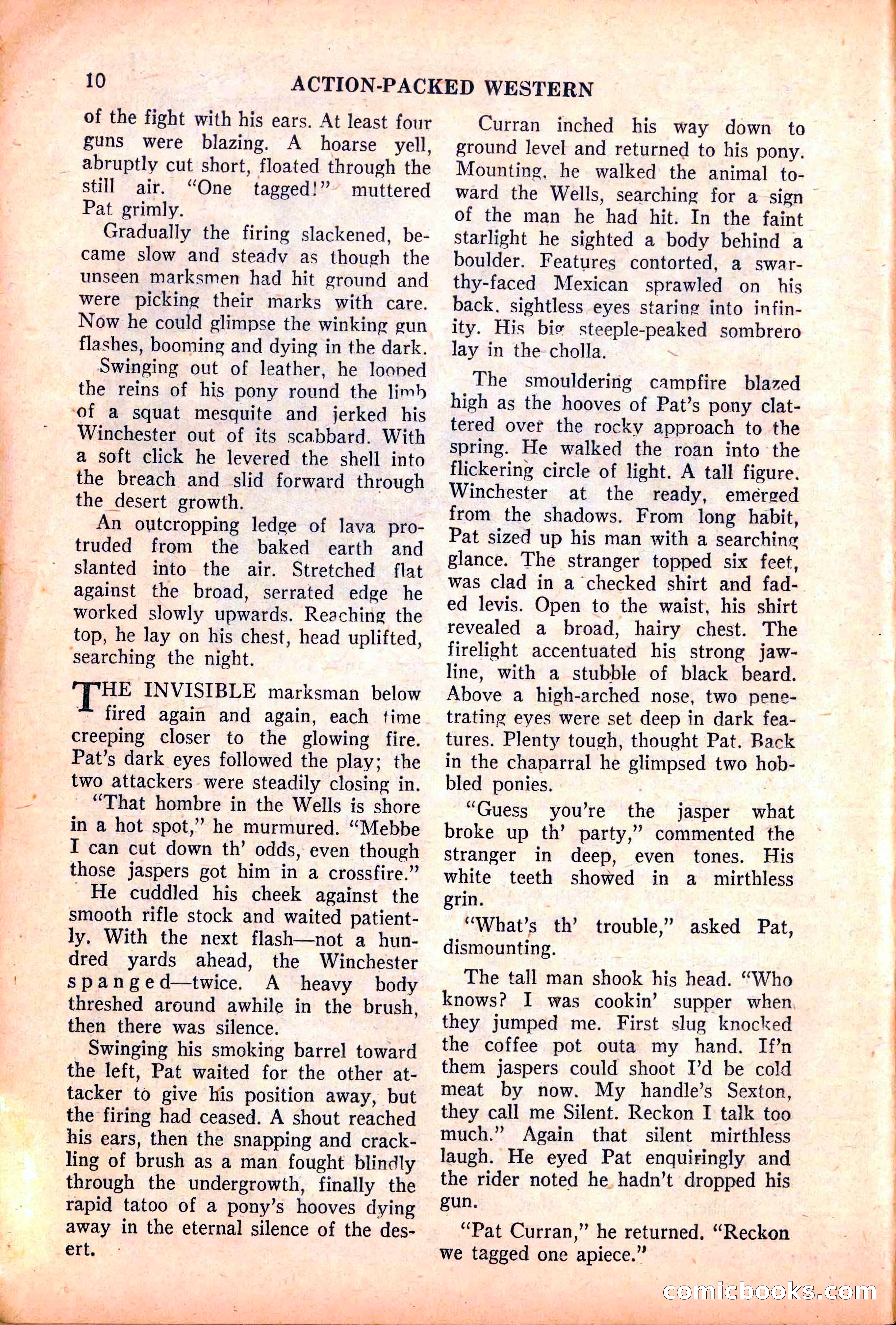 Action-Packed Western, May 1958 — page 10 of 100