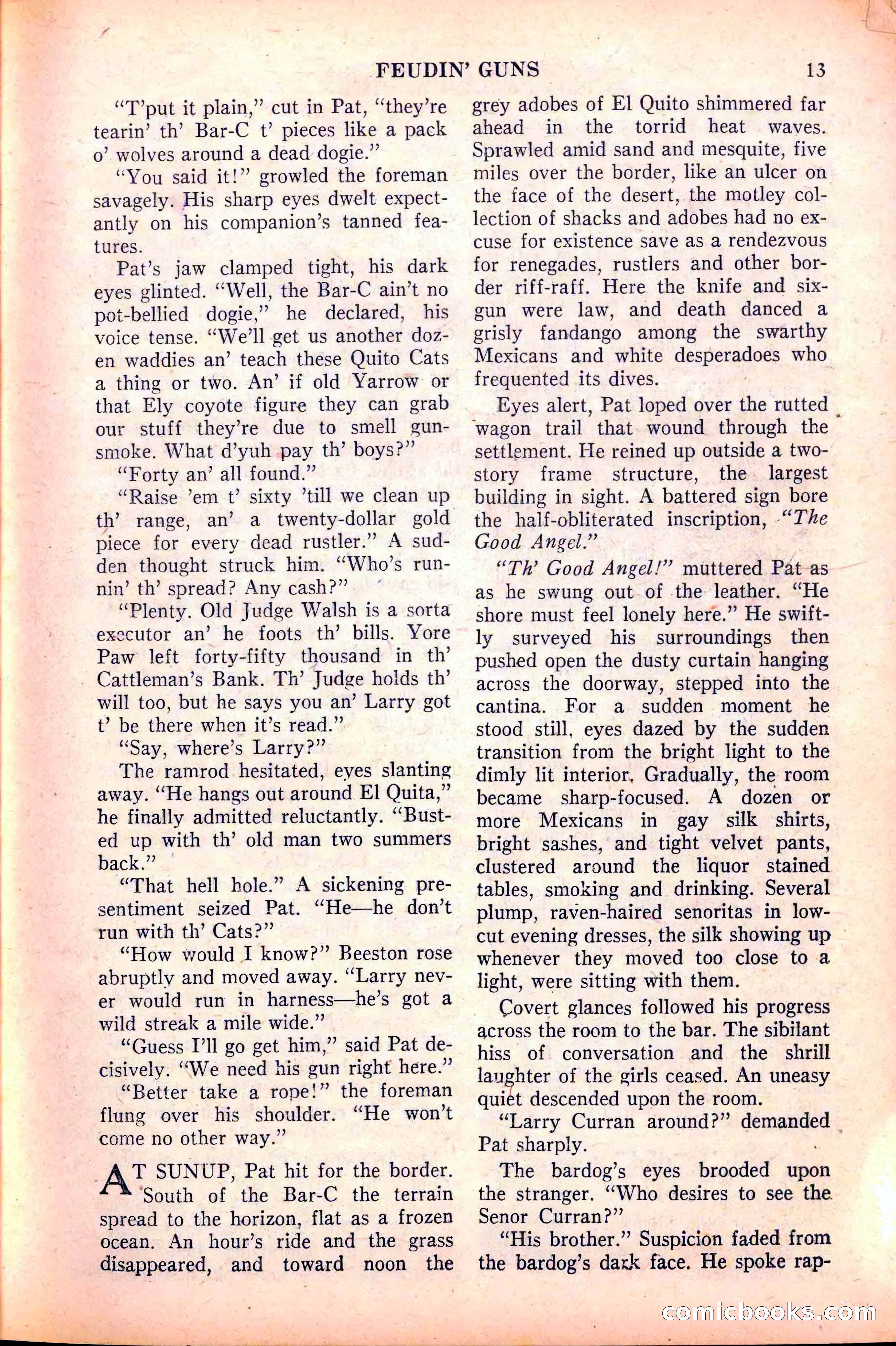 Action-Packed Western, May 1958 — page 13 of 100