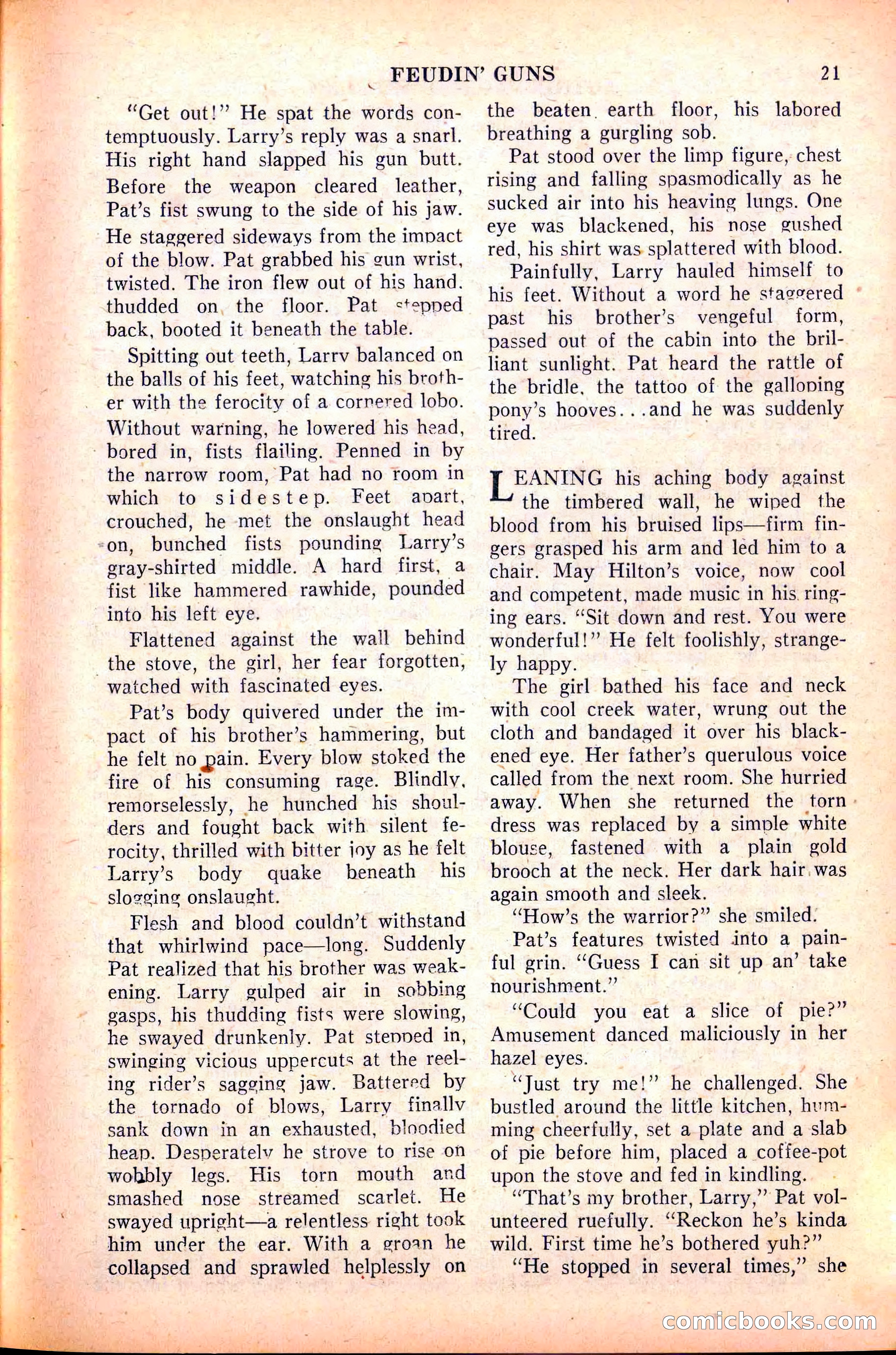 Action-Packed Western, May 1958 — page 21 of 100