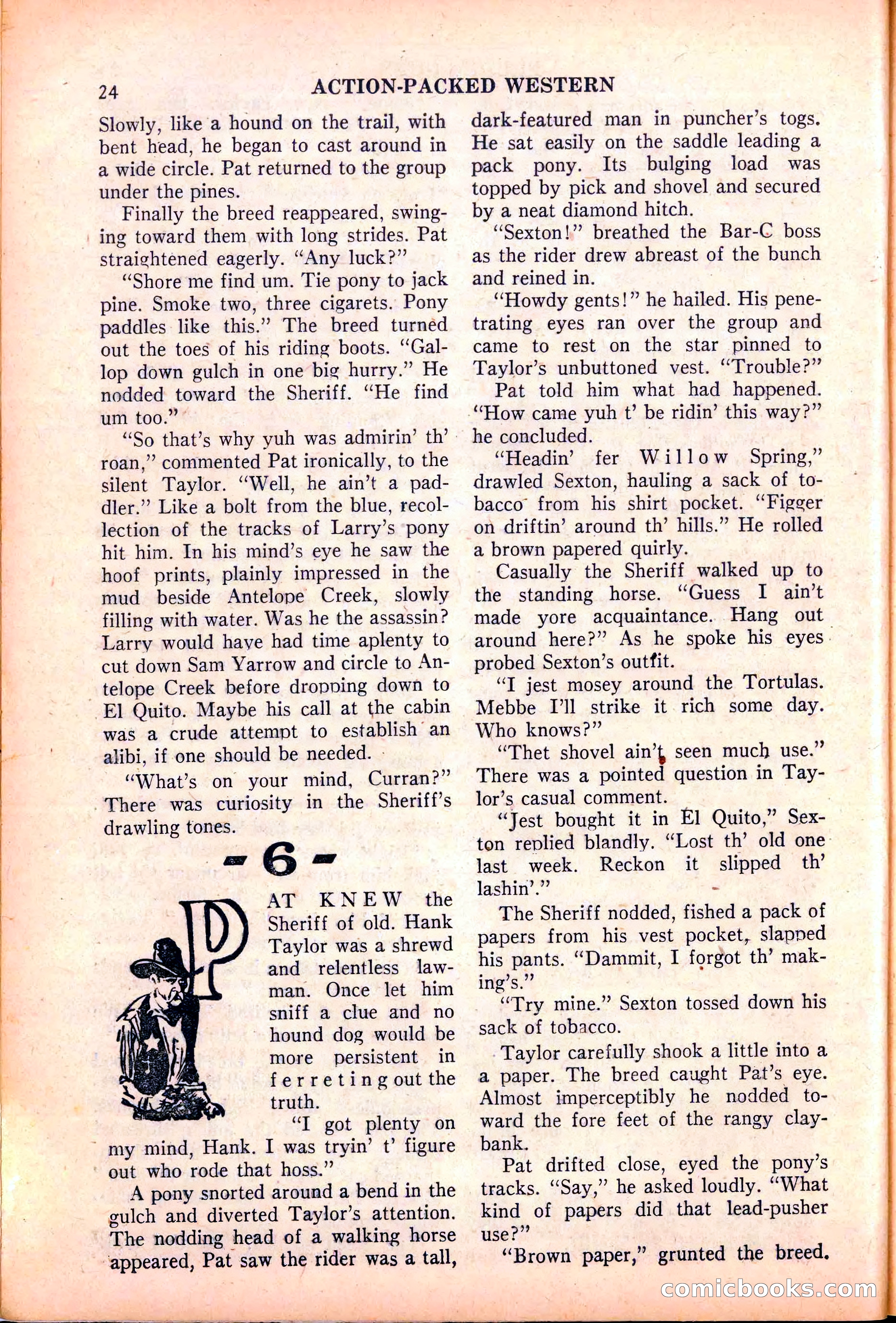 Action-Packed Western, May 1958 — page 24 of 100
