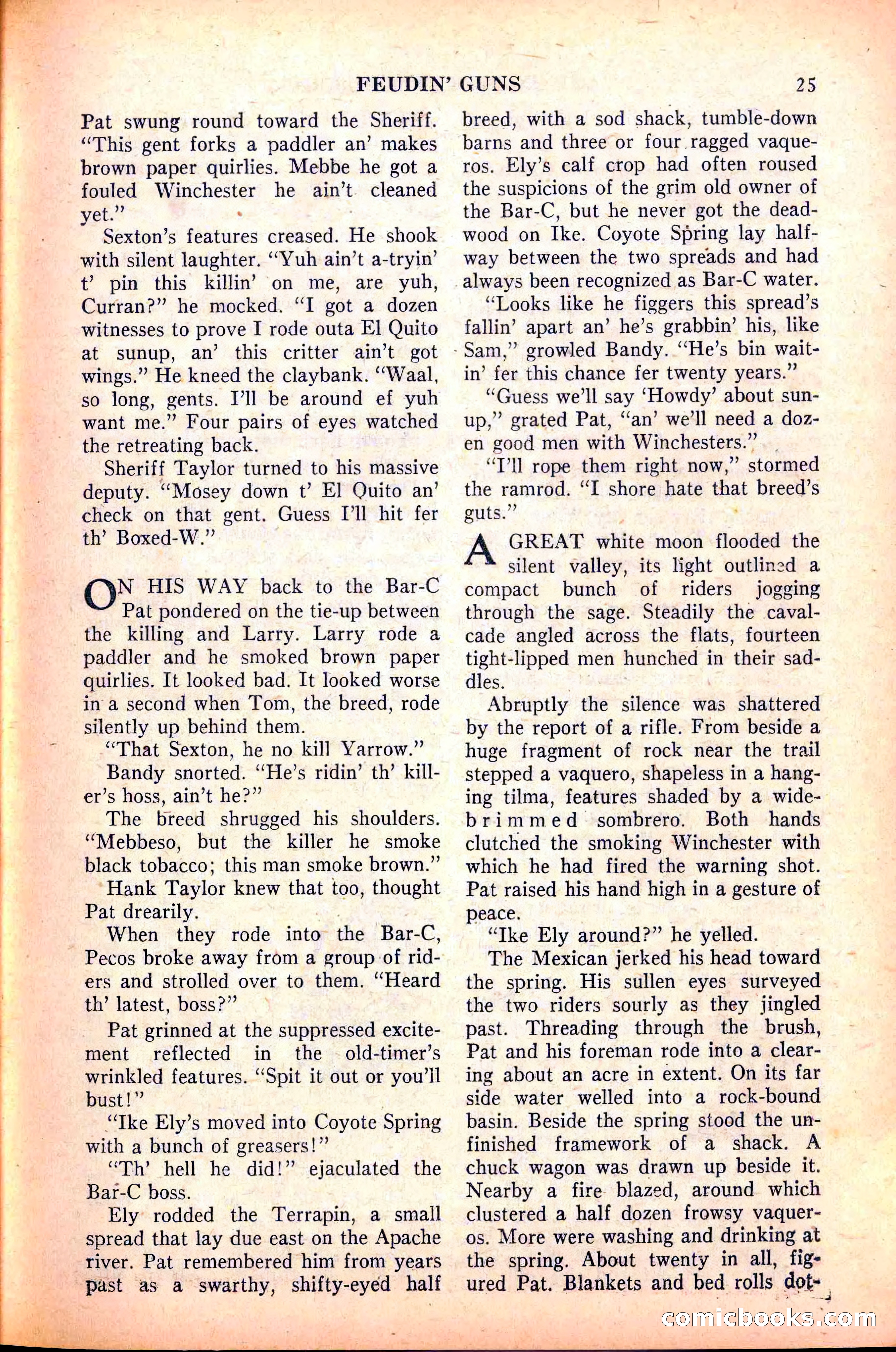 Action-Packed Western, May 1958 — page 25 of 100