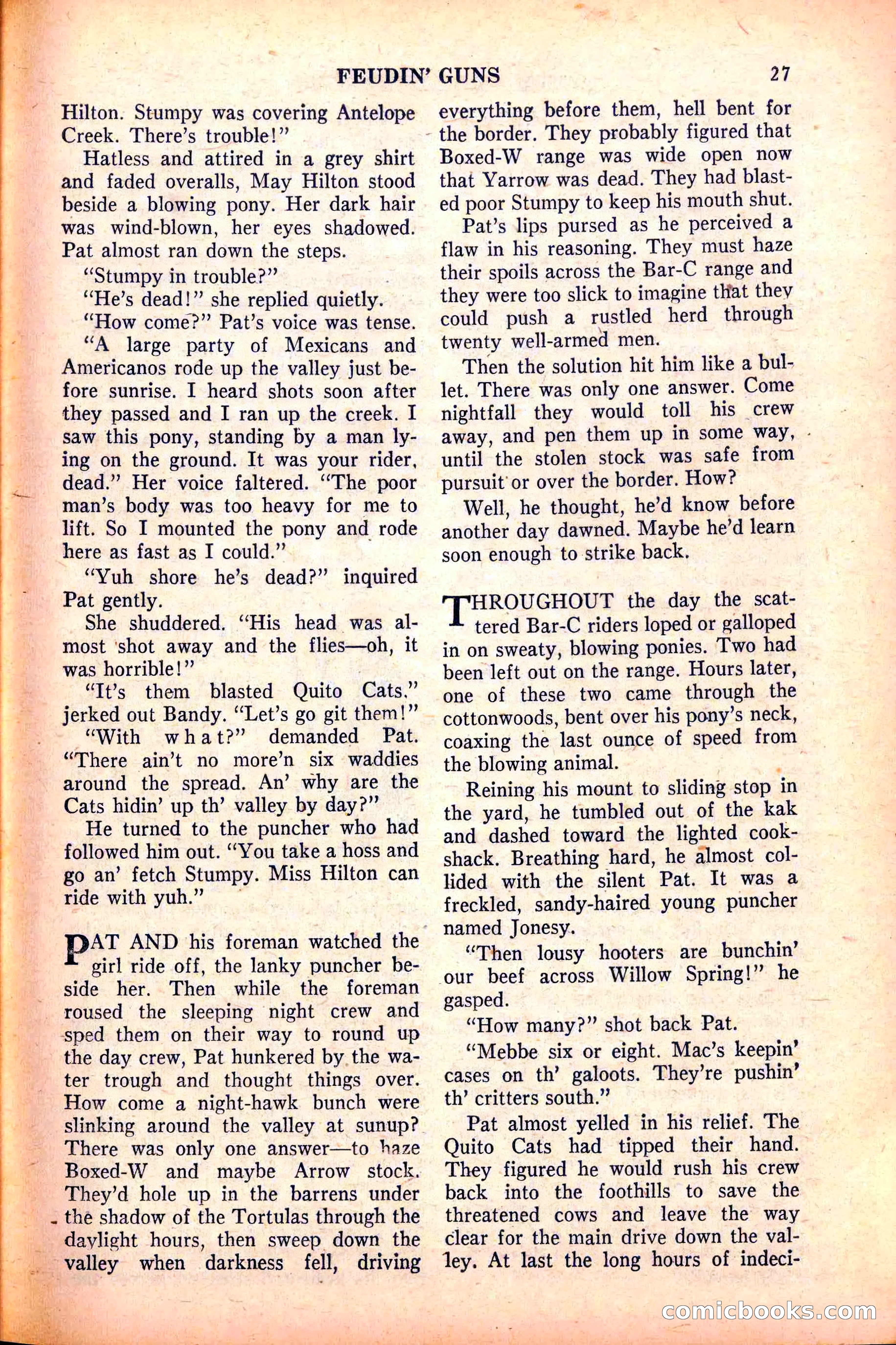 Action-Packed Western, May 1958 — page 27 of 100