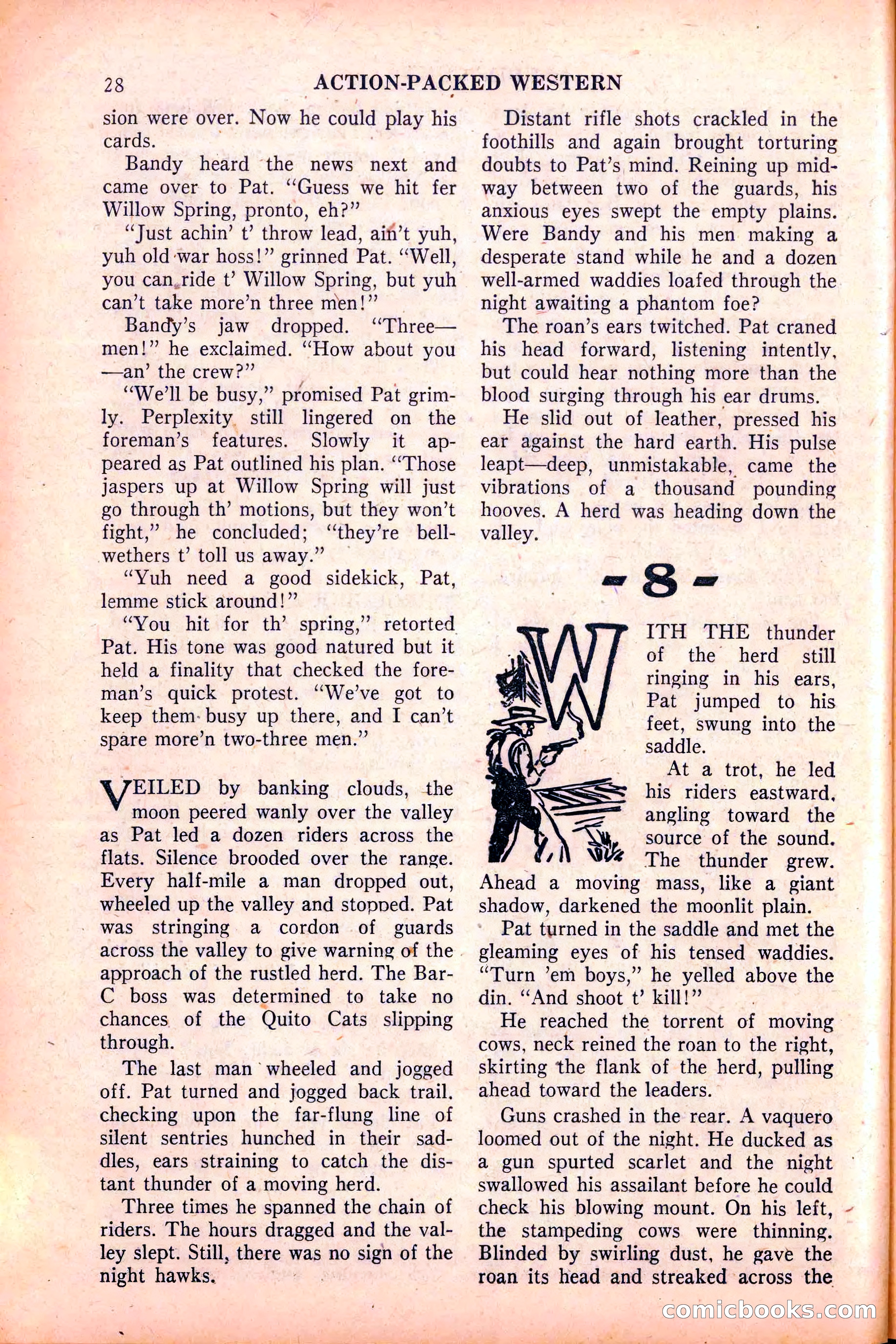Action-Packed Western, May 1958 — page 28 of 100
