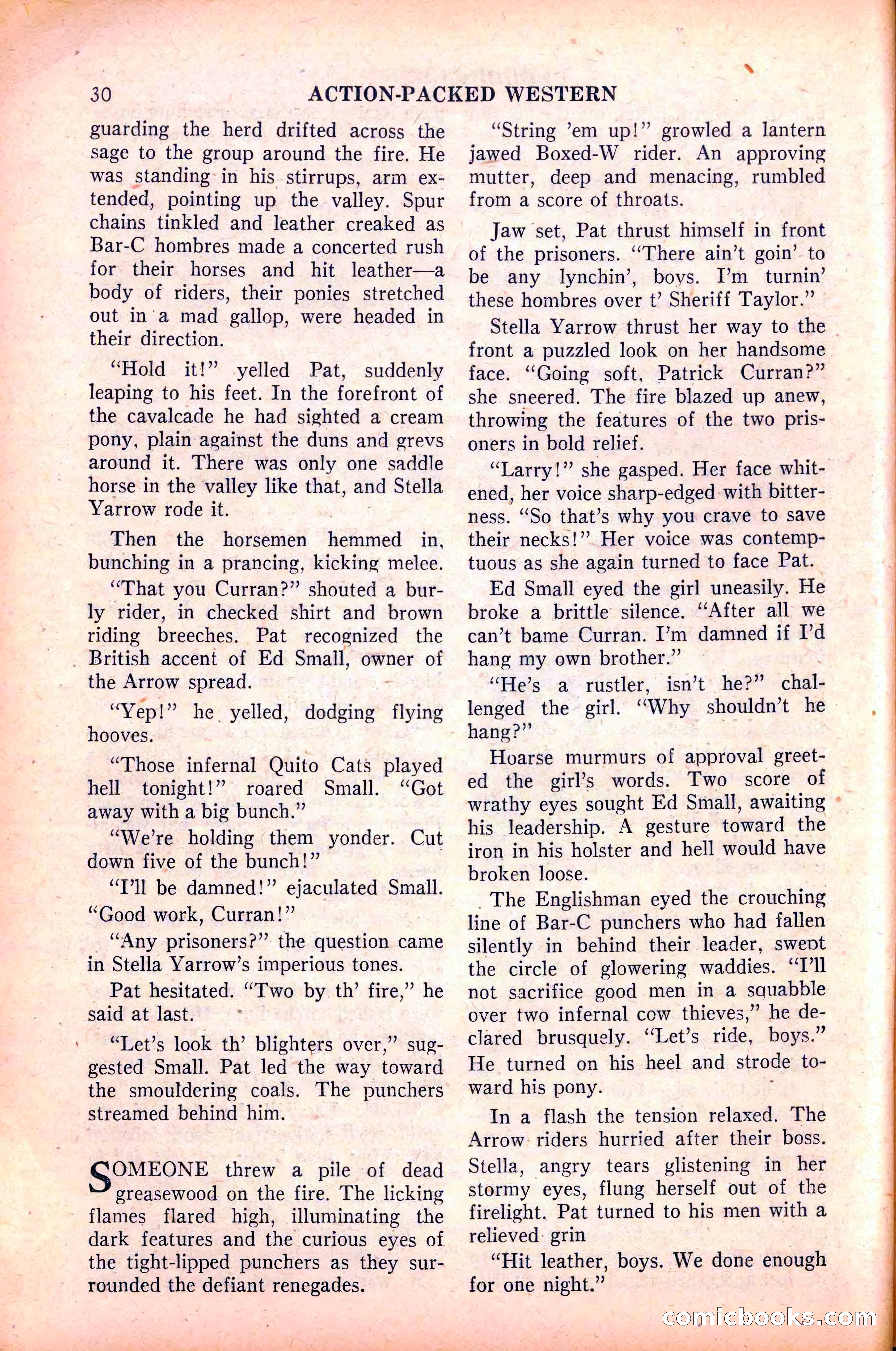 Action-Packed Western, May 1958 — page 30 of 100