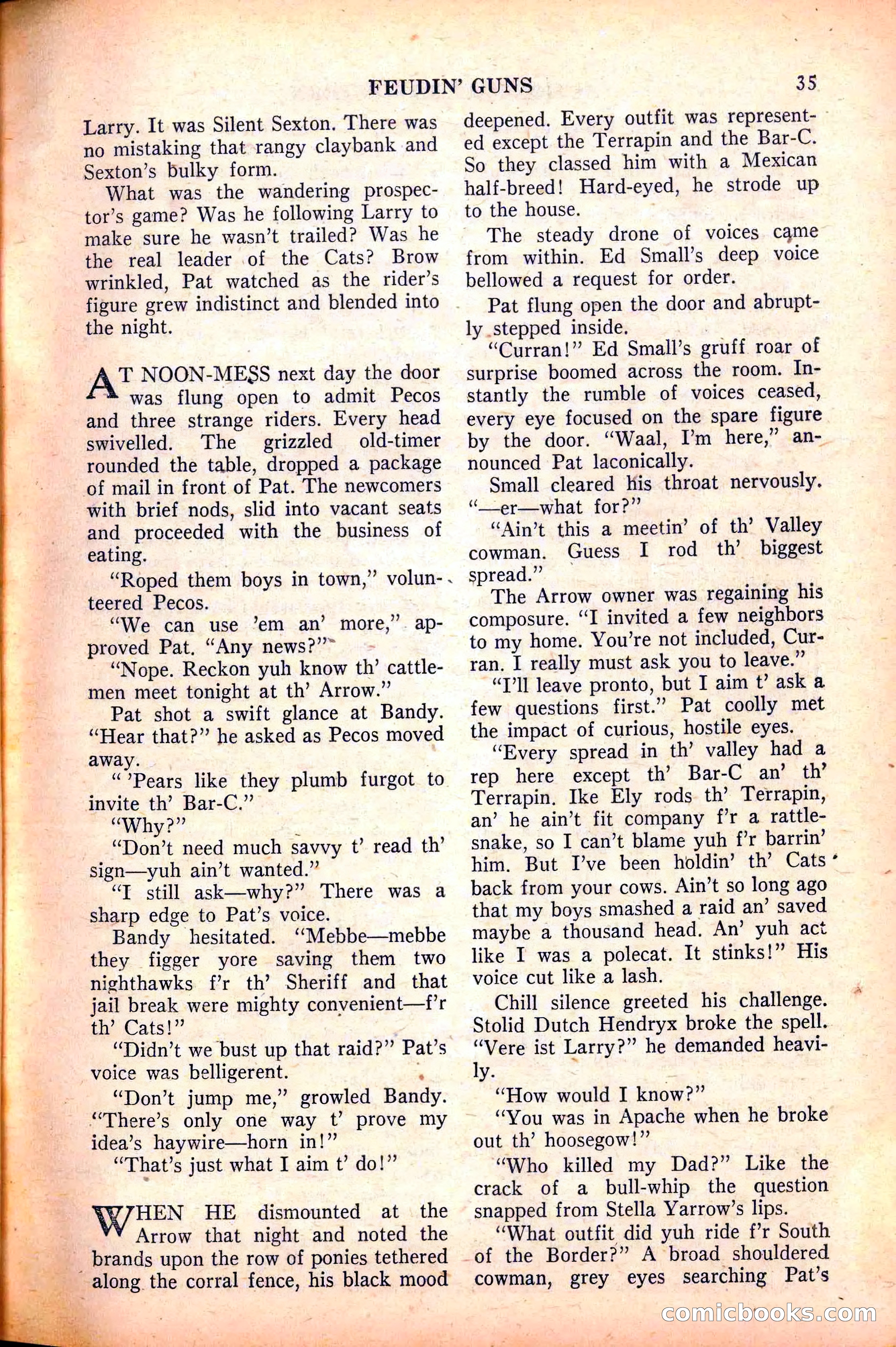 Action-Packed Western, May 1958 — page 35 of 100