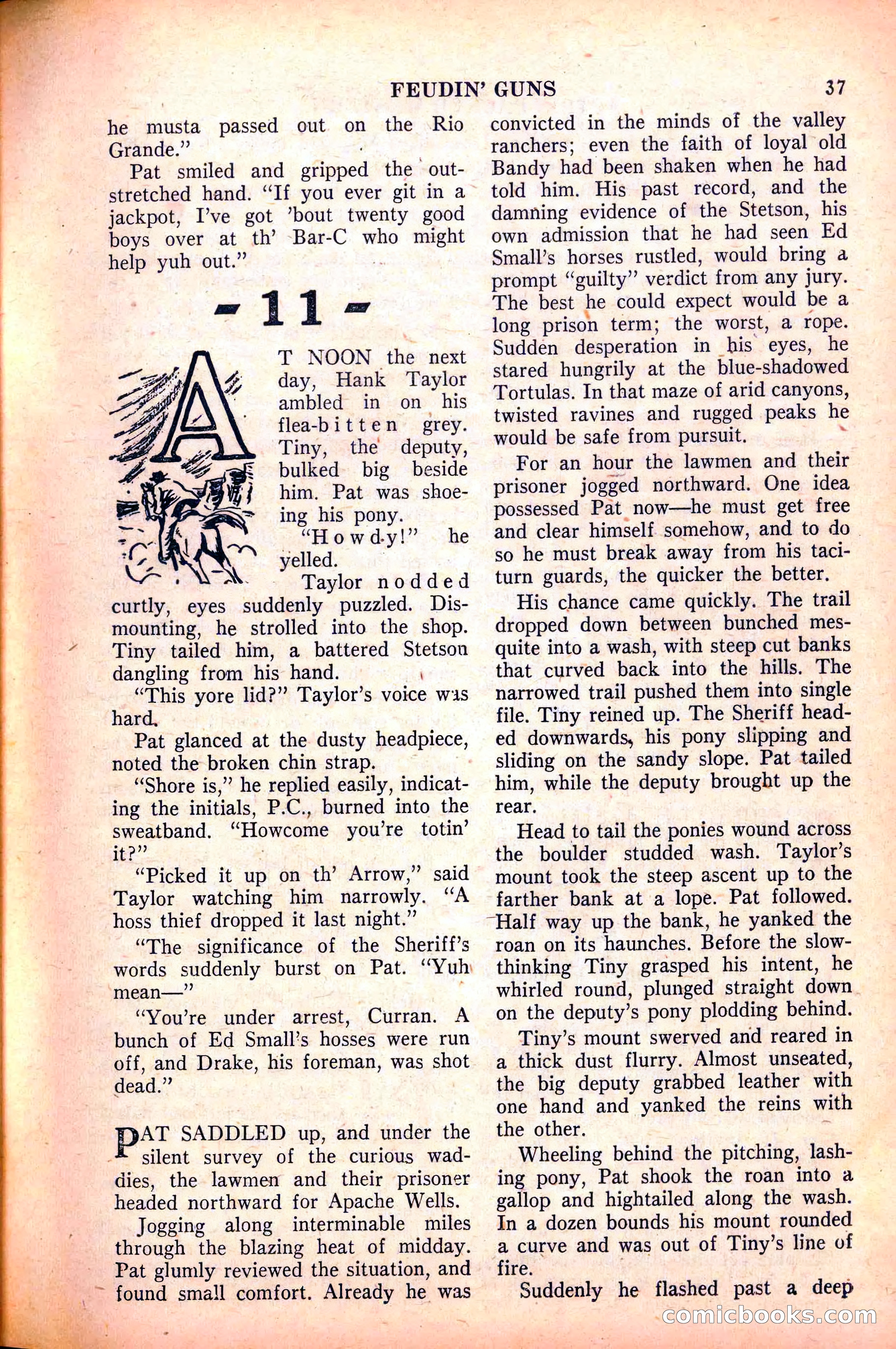 Action-Packed Western, May 1958 — page 37 of 100
