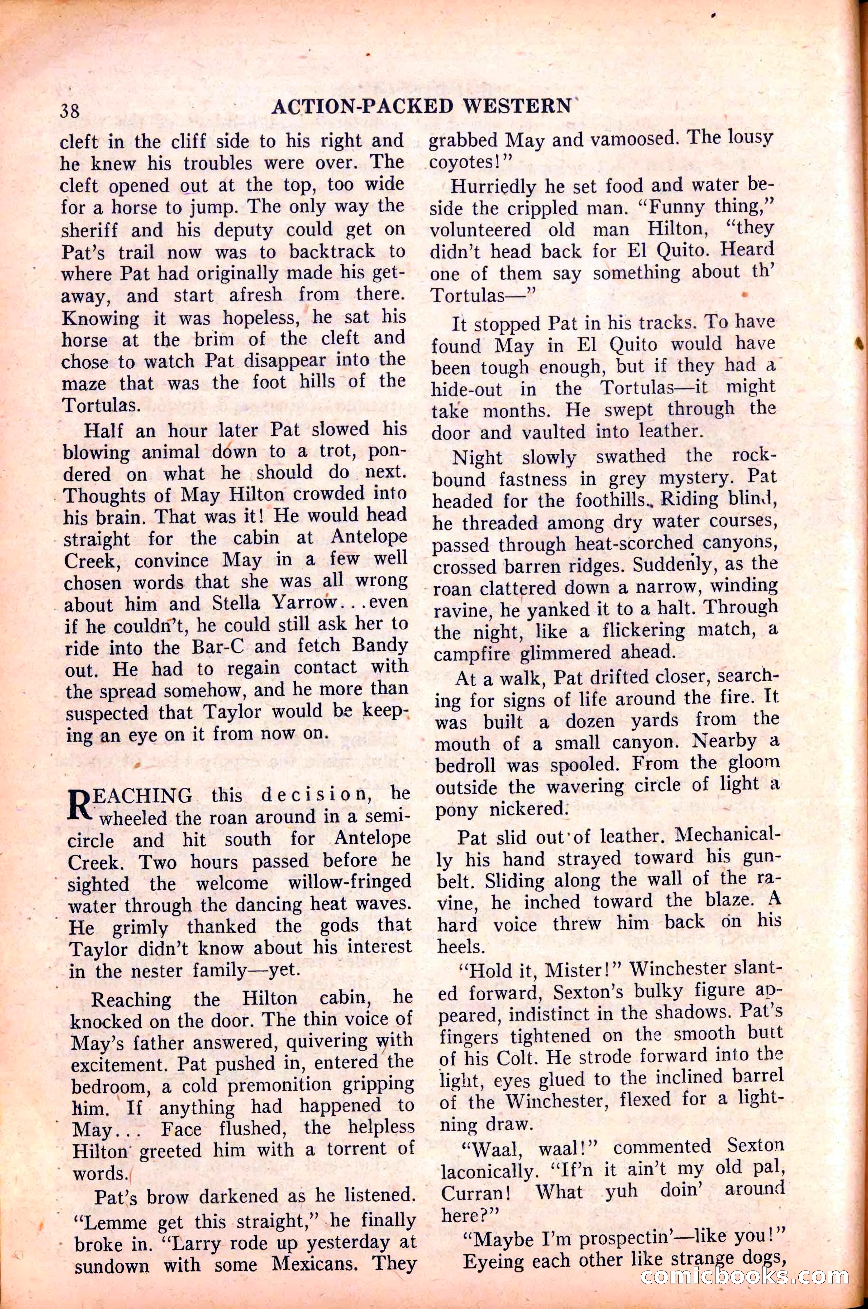 Action-Packed Western, May 1958 — page 38 of 100