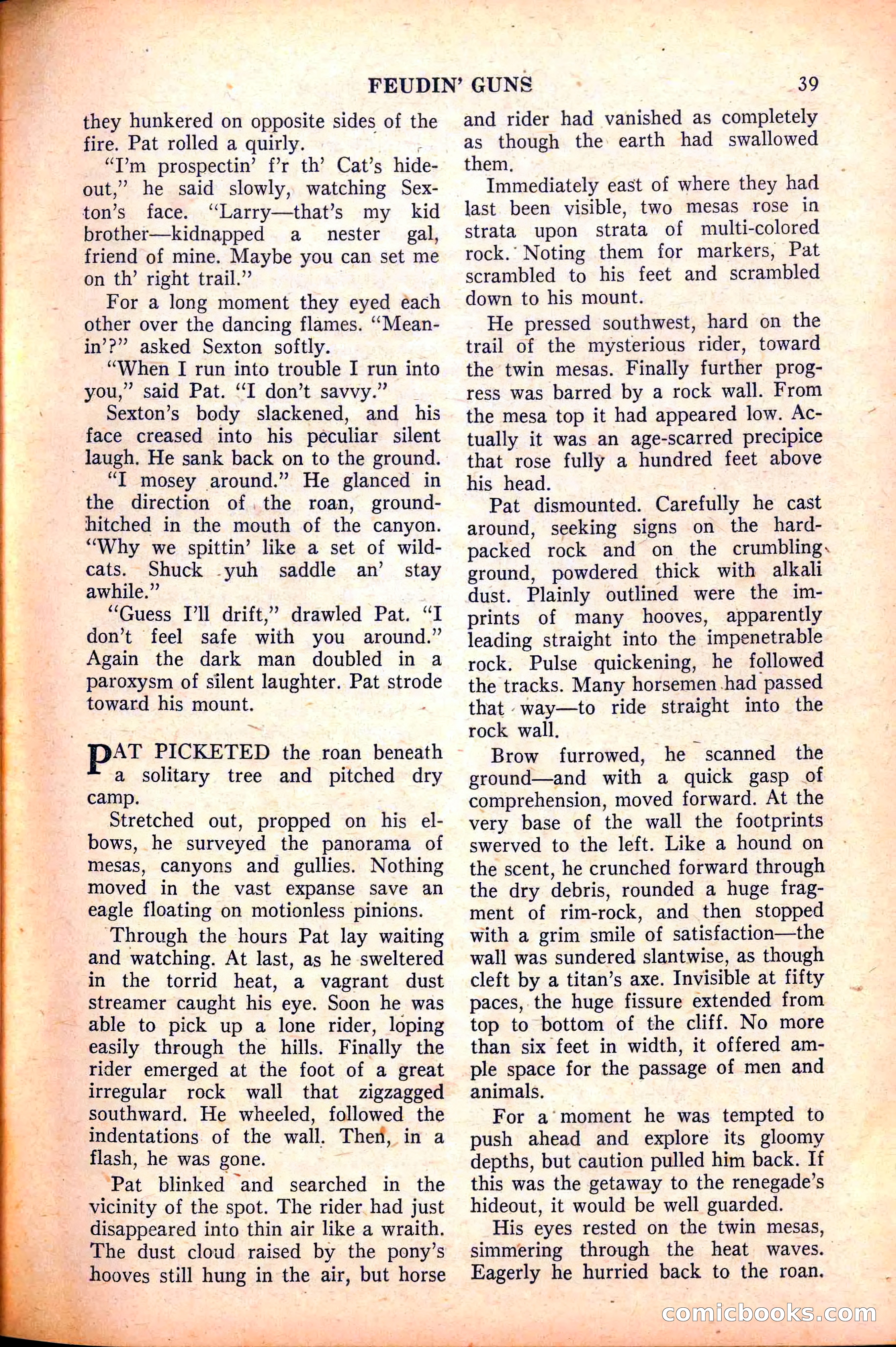 Action-Packed Western, May 1958 — page 39 of 100