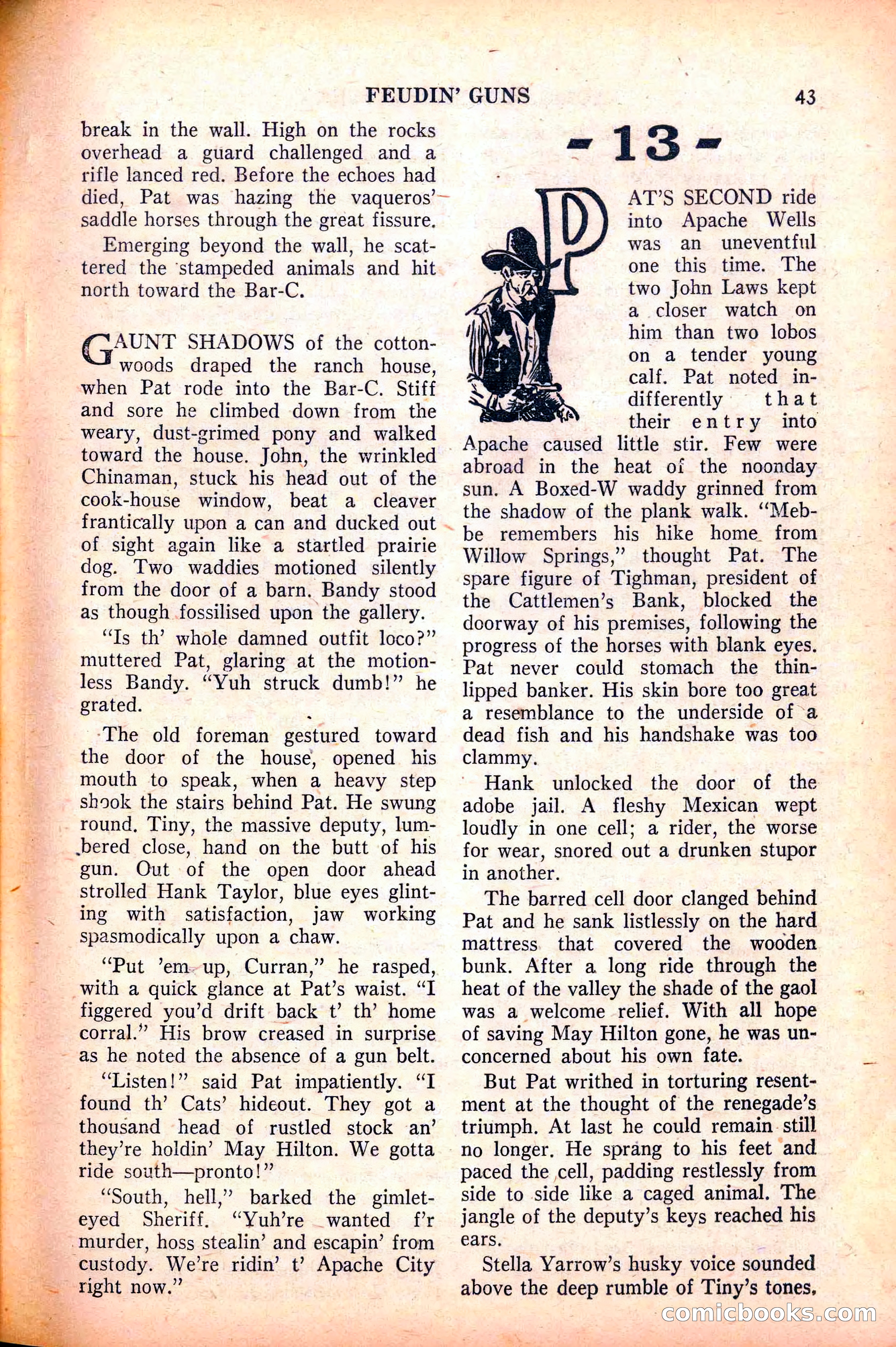 Action-Packed Western, May 1958 — page 43 of 100