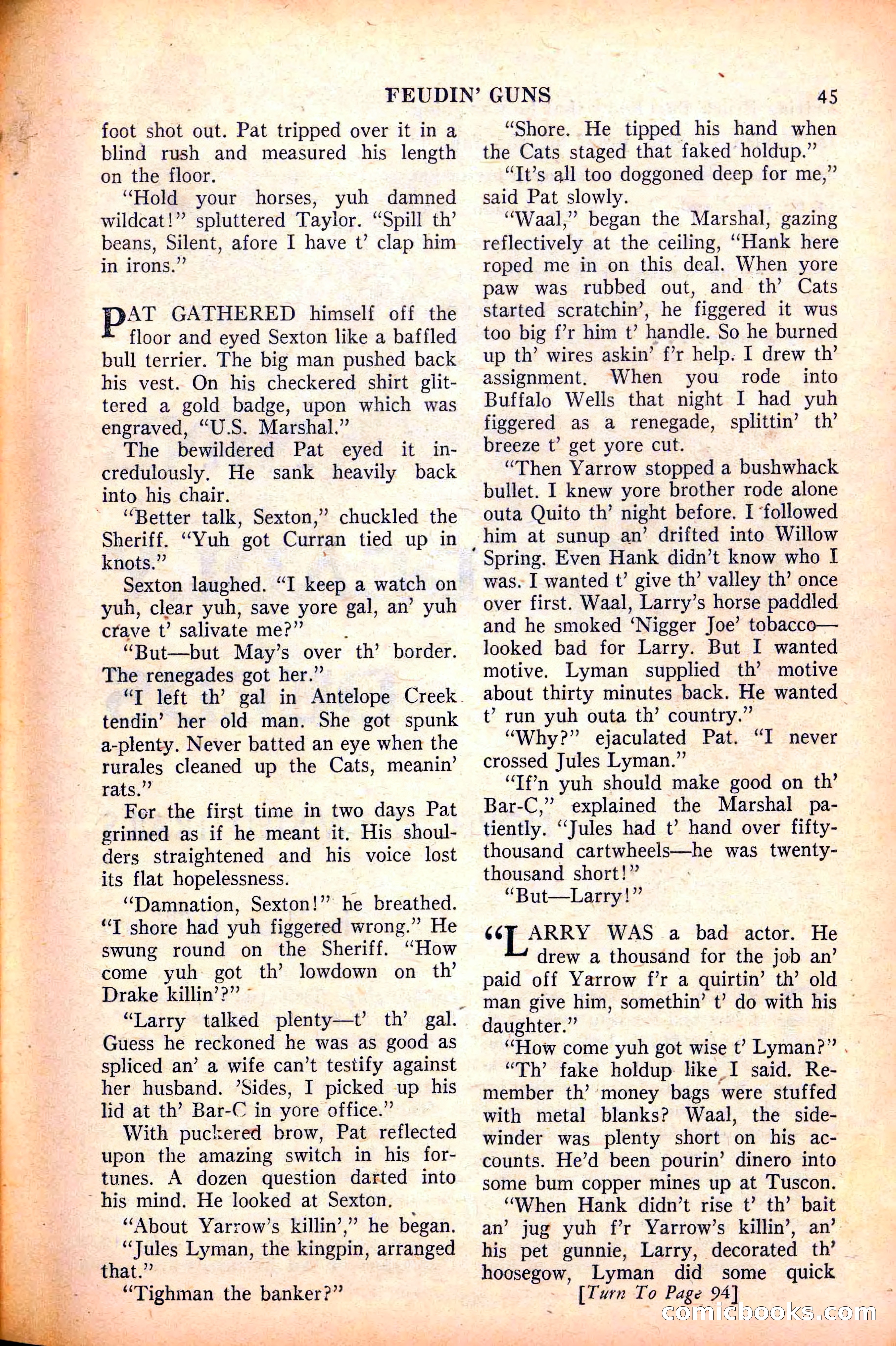 Action-Packed Western, May 1958 — page 45 of 100