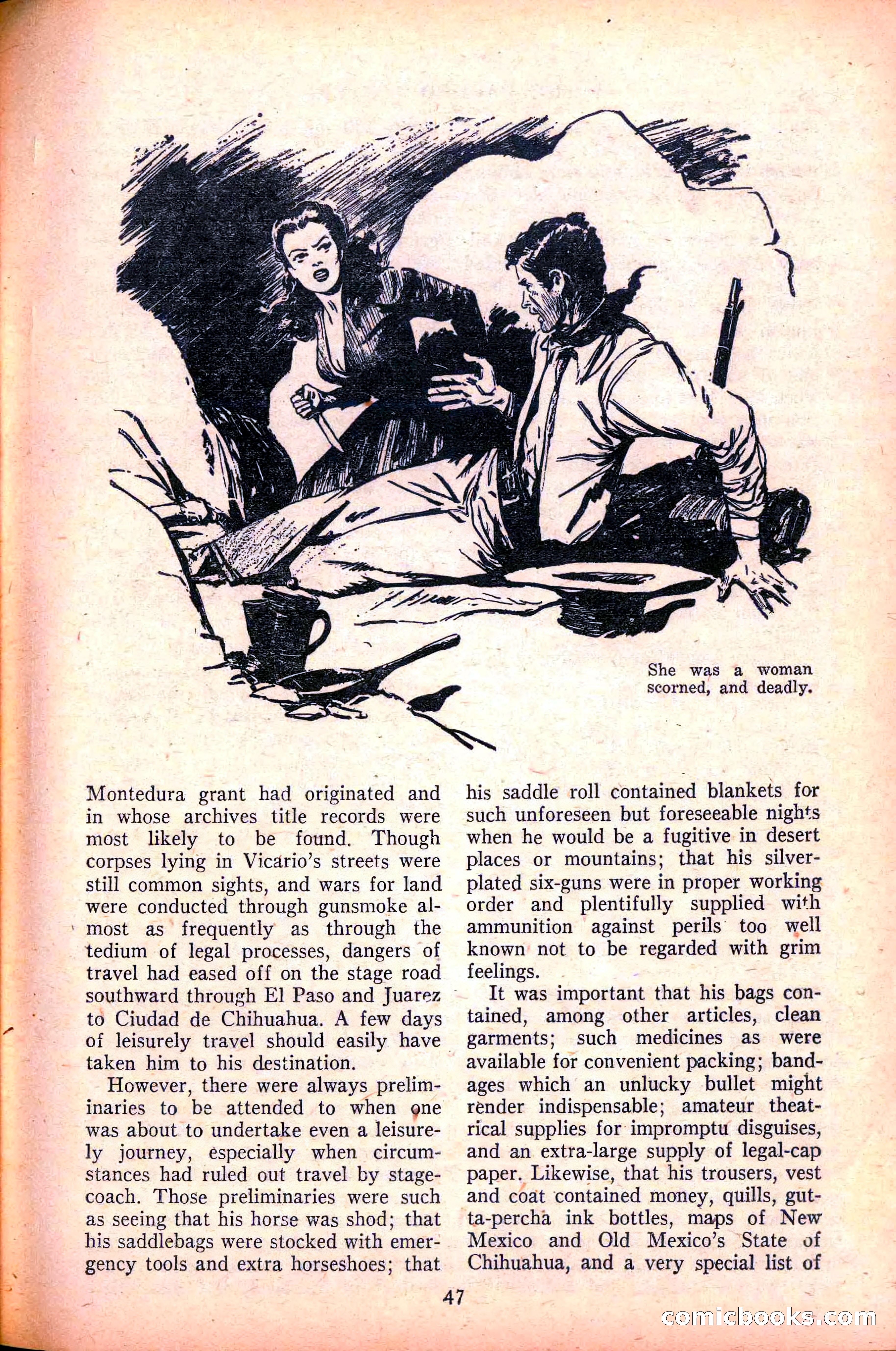 Action-Packed Western, May 1958 — page 47 of 100