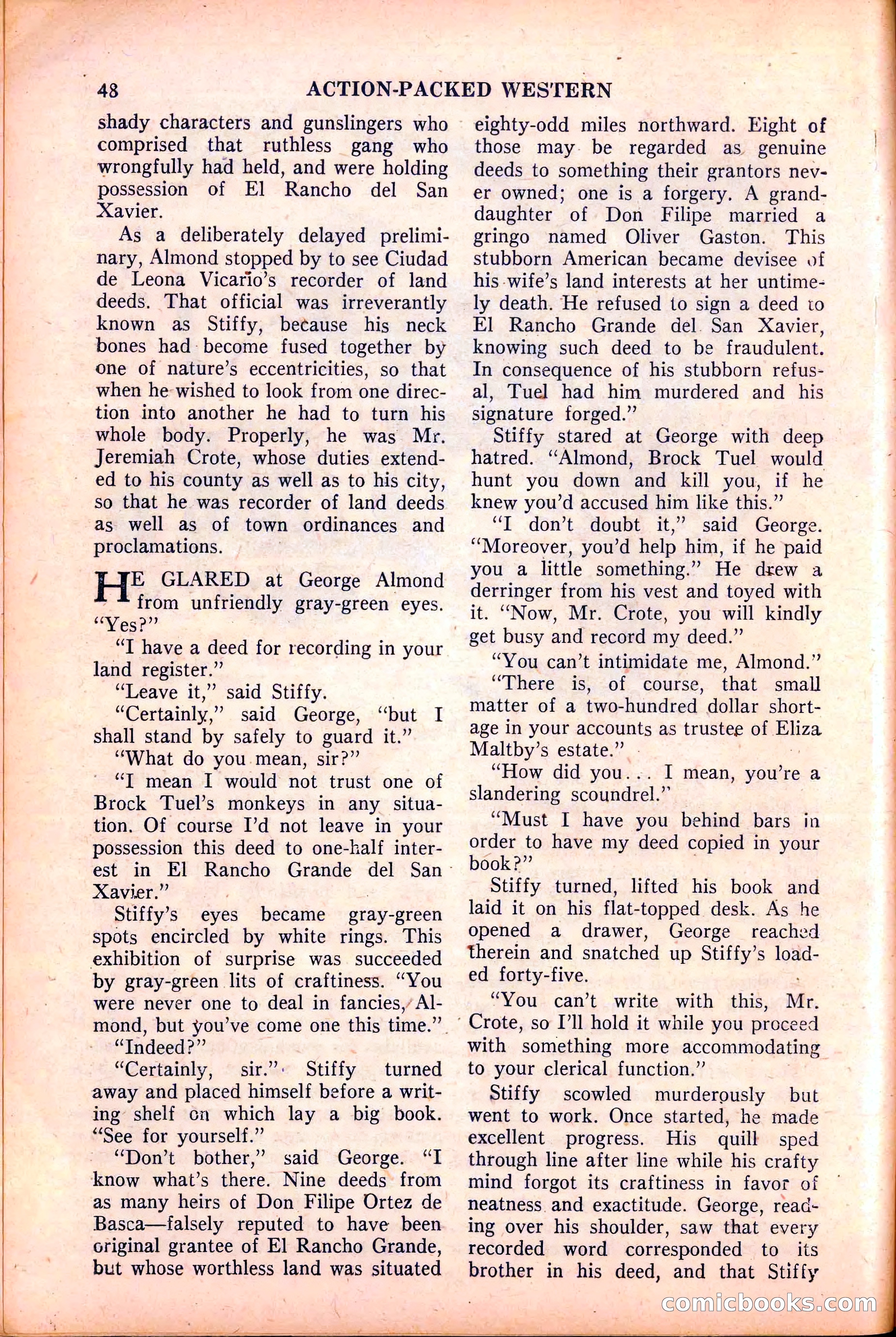 Action-Packed Western, May 1958 — page 48 of 100