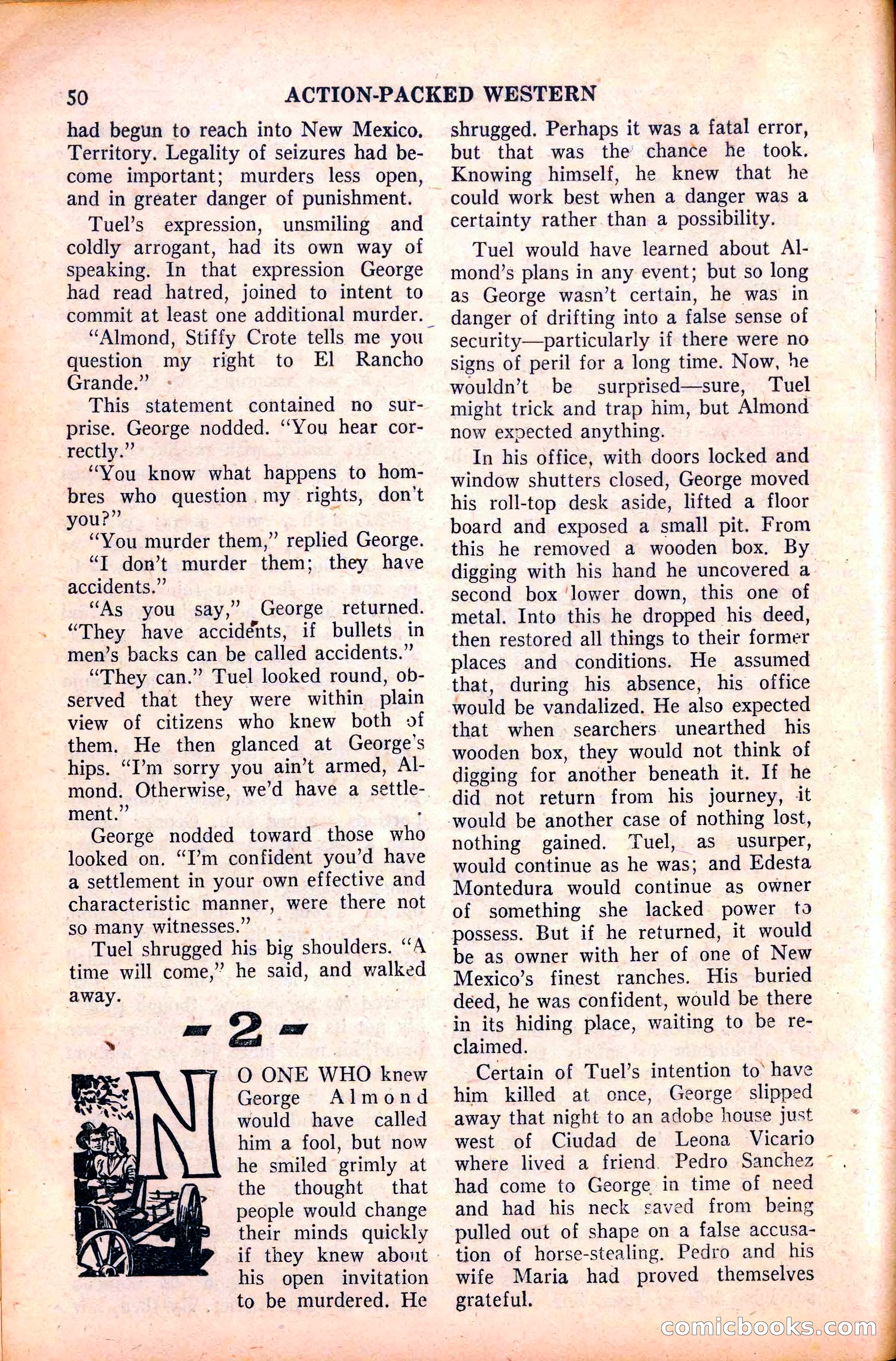 Action-Packed Western, May 1958 — page 50 of 100