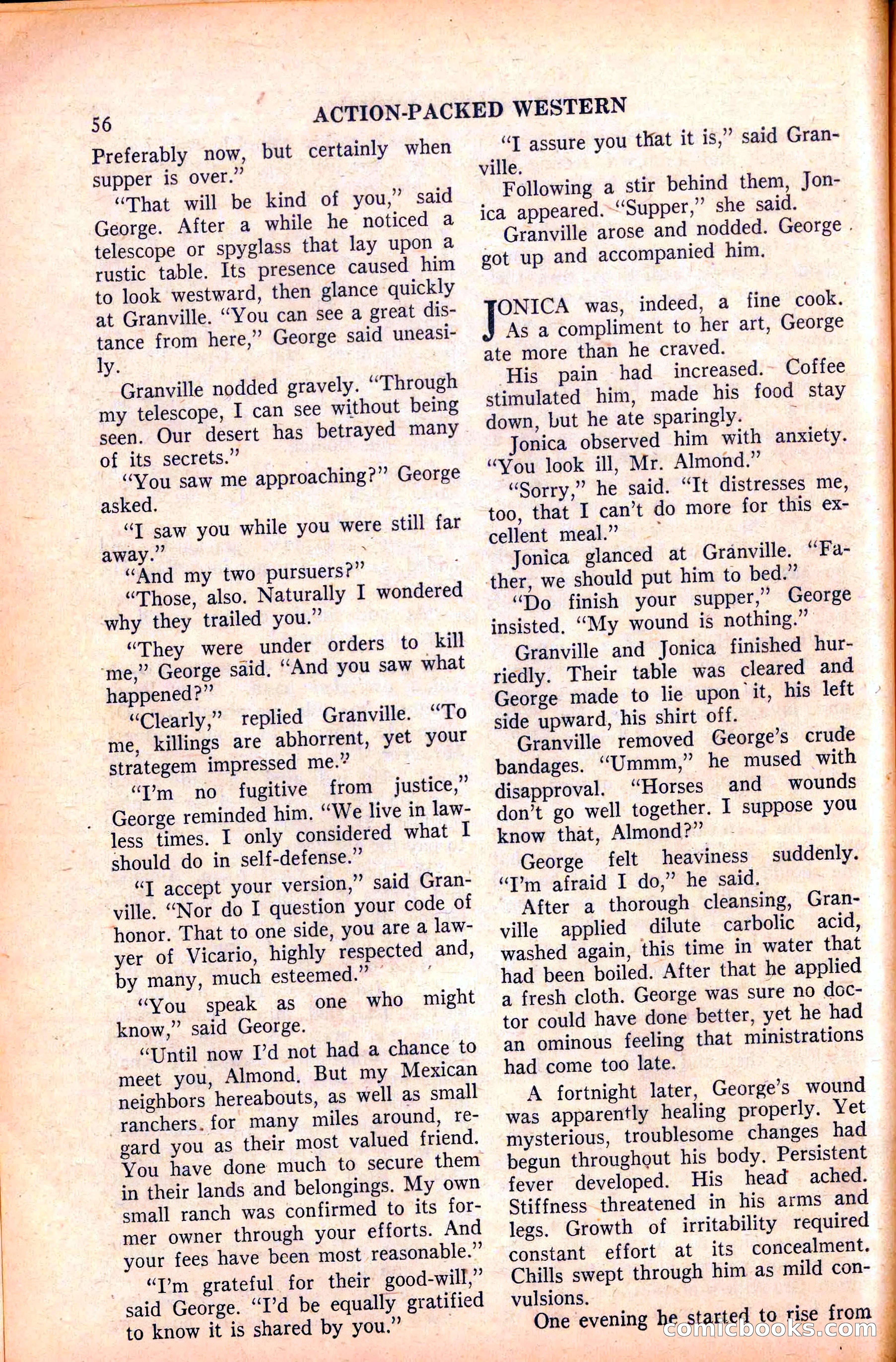 Action-Packed Western, May 1958 — page 56 of 100