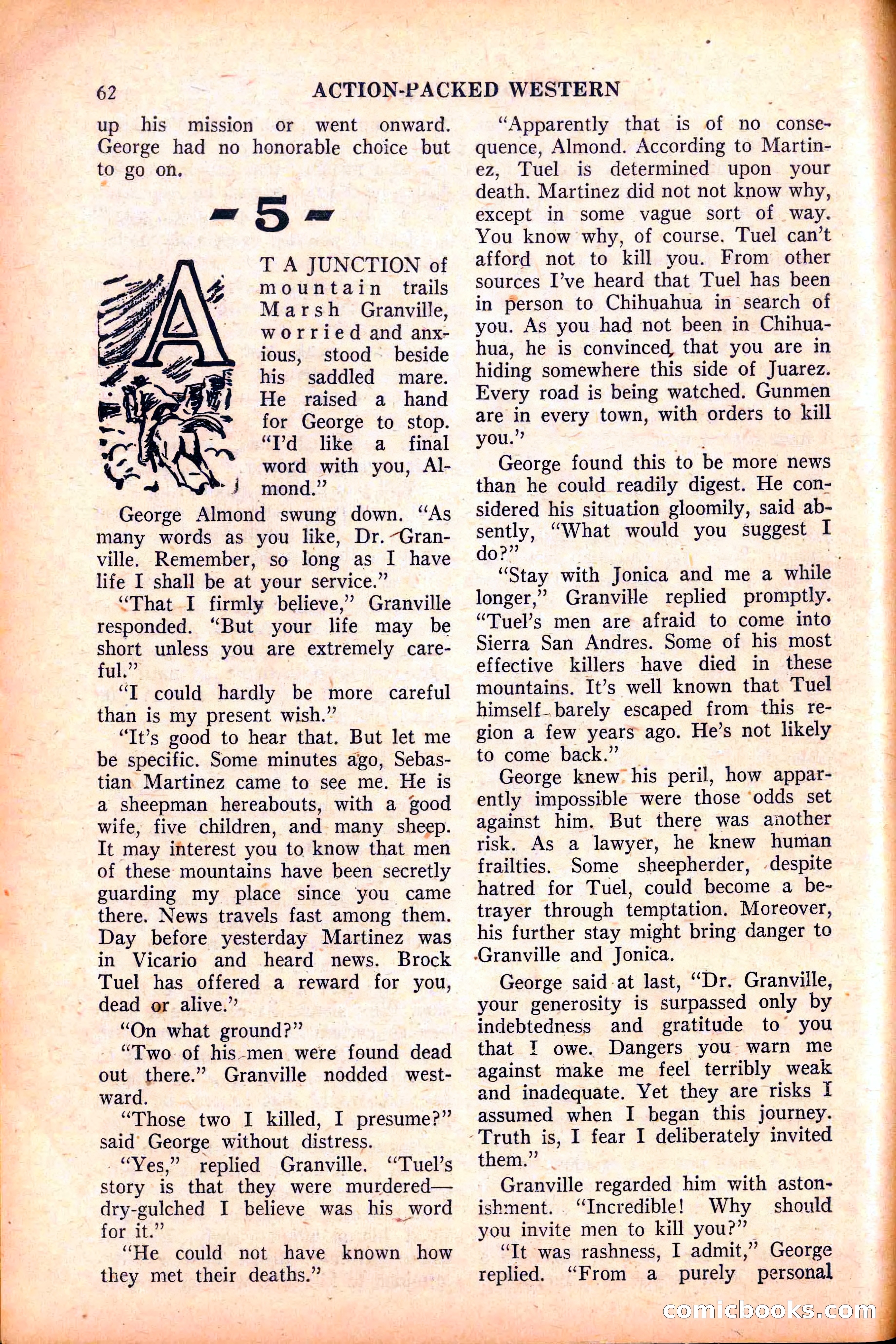 Action-Packed Western, May 1958 — page 62 of 100