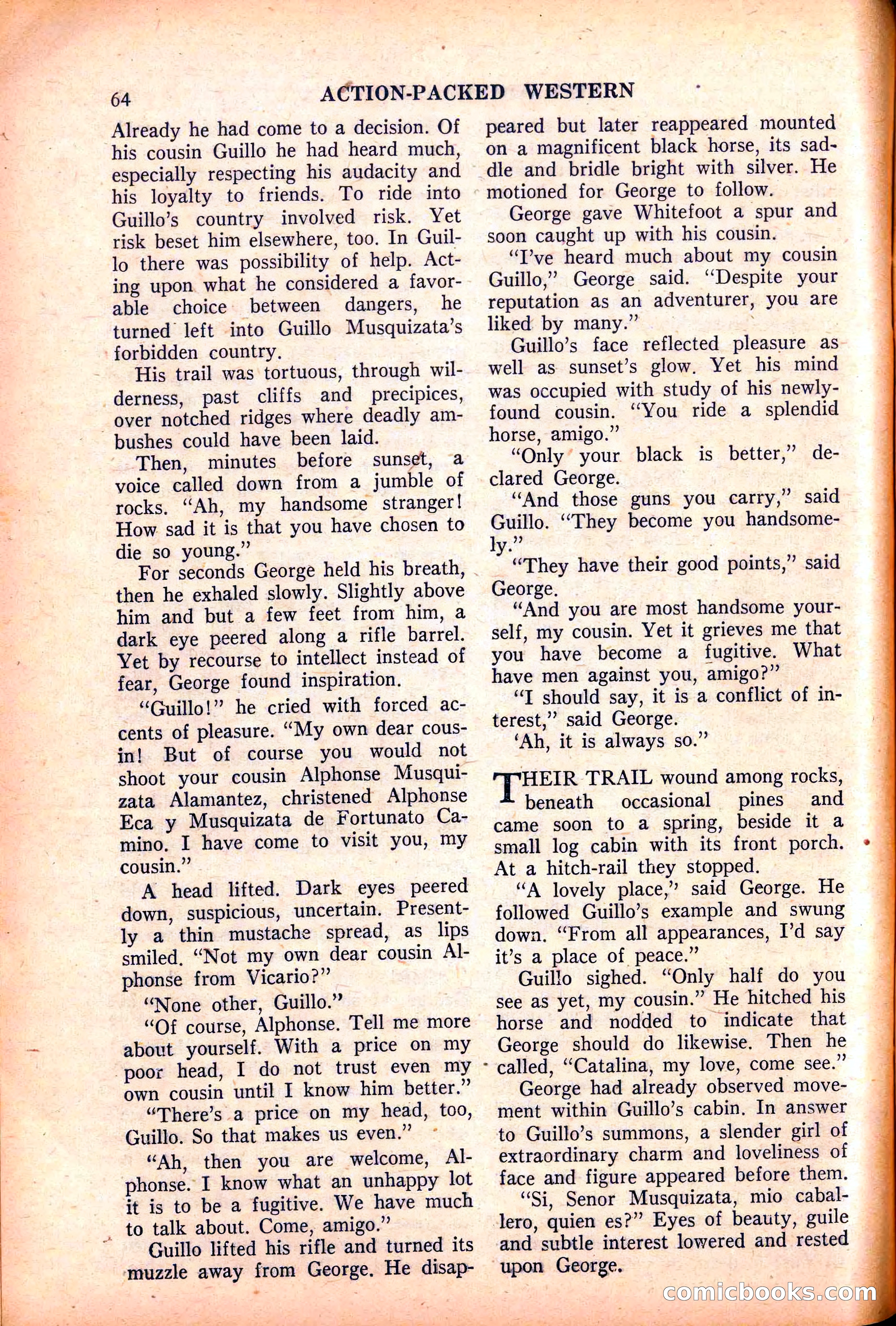 Action-Packed Western, May 1958 — page 64 of 100