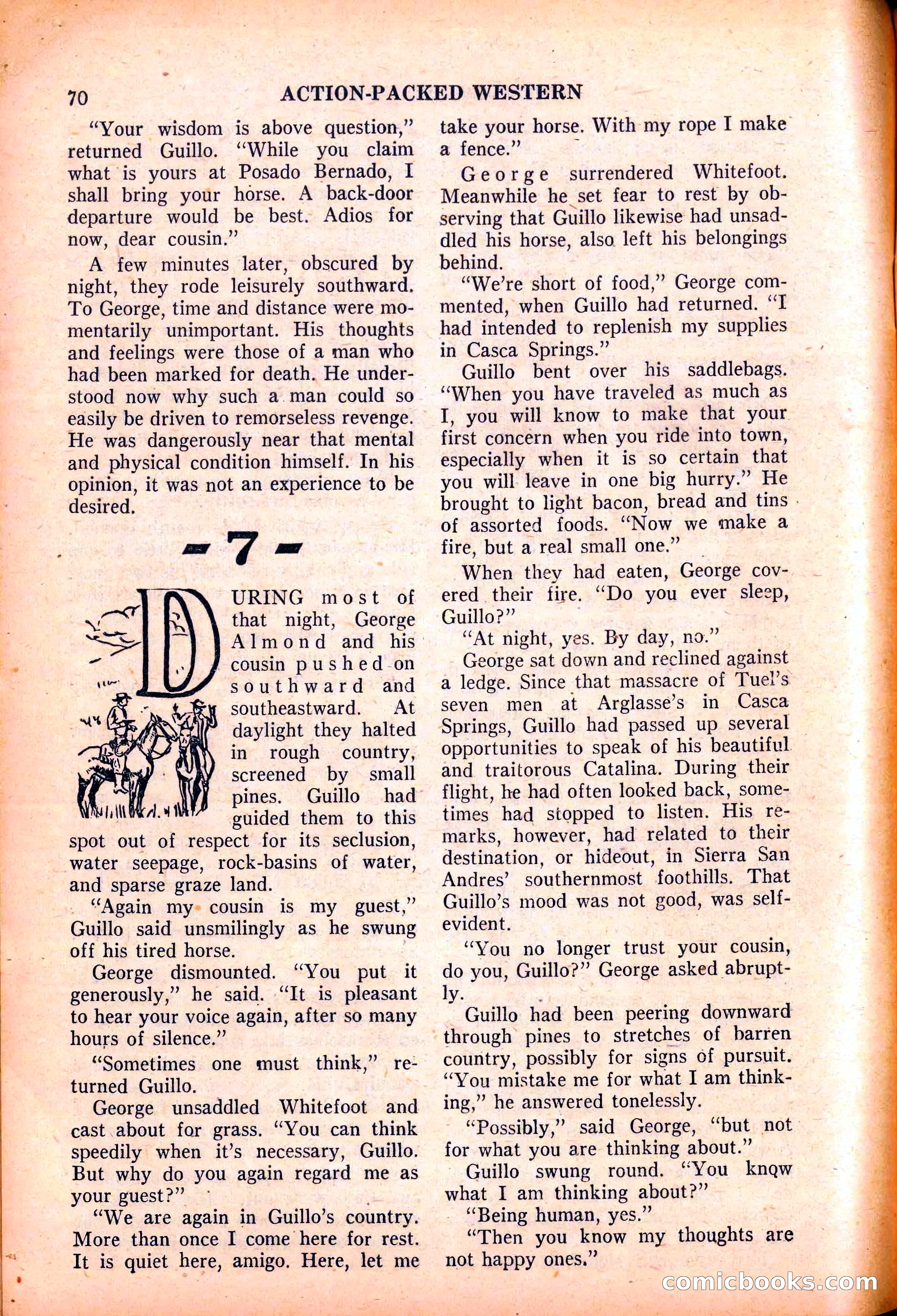 Action-Packed Western, May 1958 — page 70 of 100
