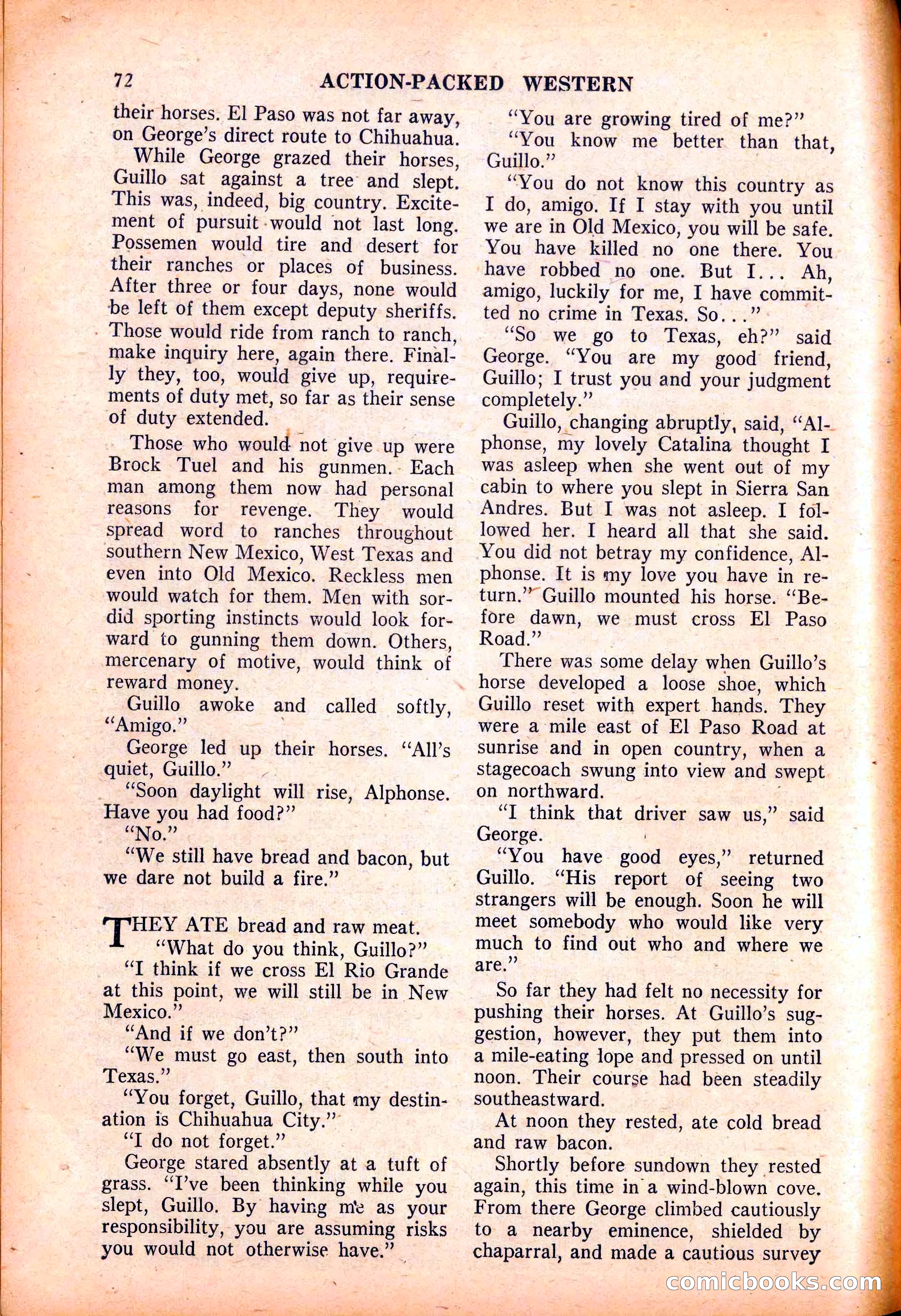 Action-Packed Western, May 1958 — page 72 of 100