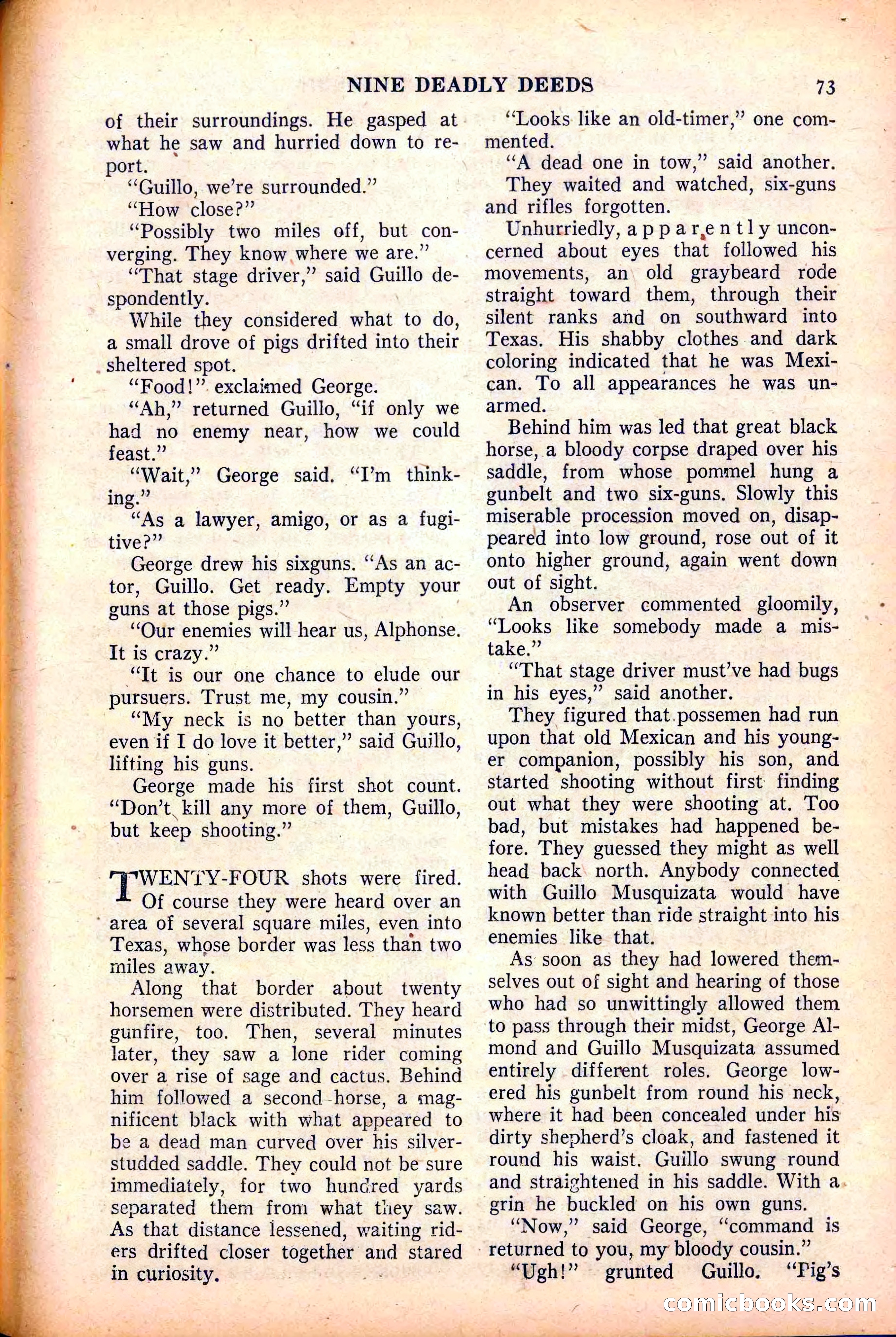 Action-Packed Western, May 1958 — page 73 of 100