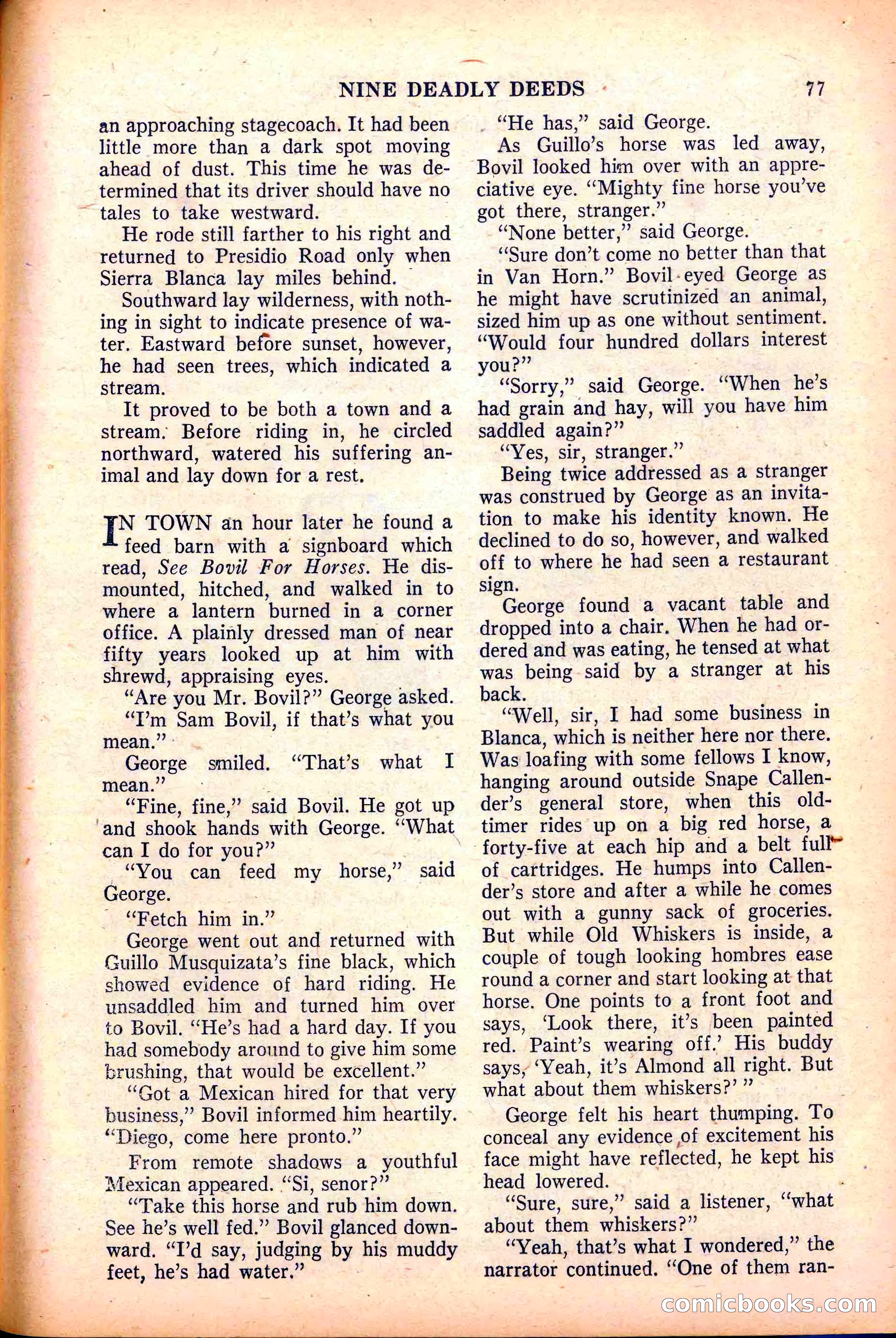 Action-Packed Western, May 1958 — page 77 of 100