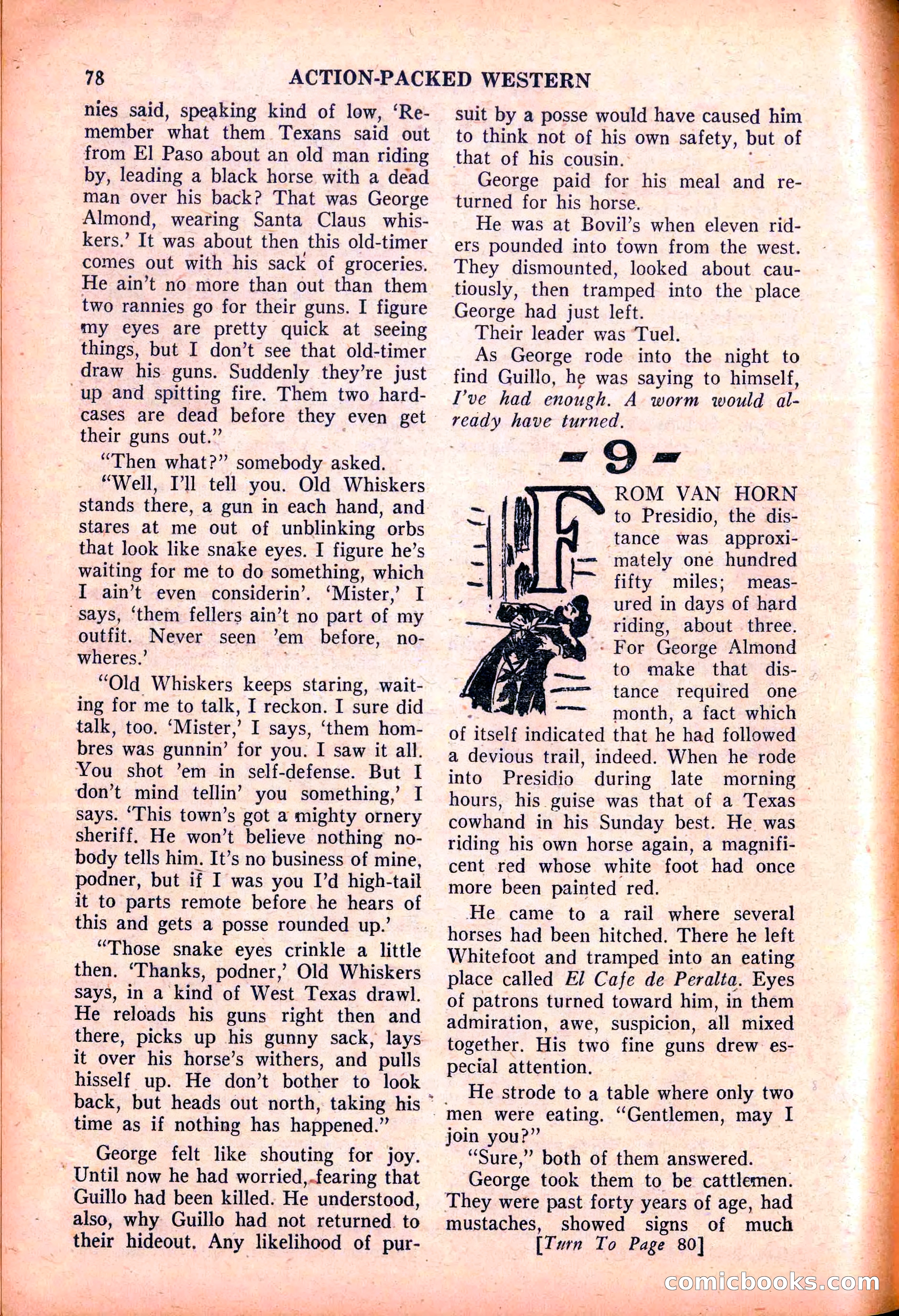 Action-Packed Western, May 1958 — page 78 of 100