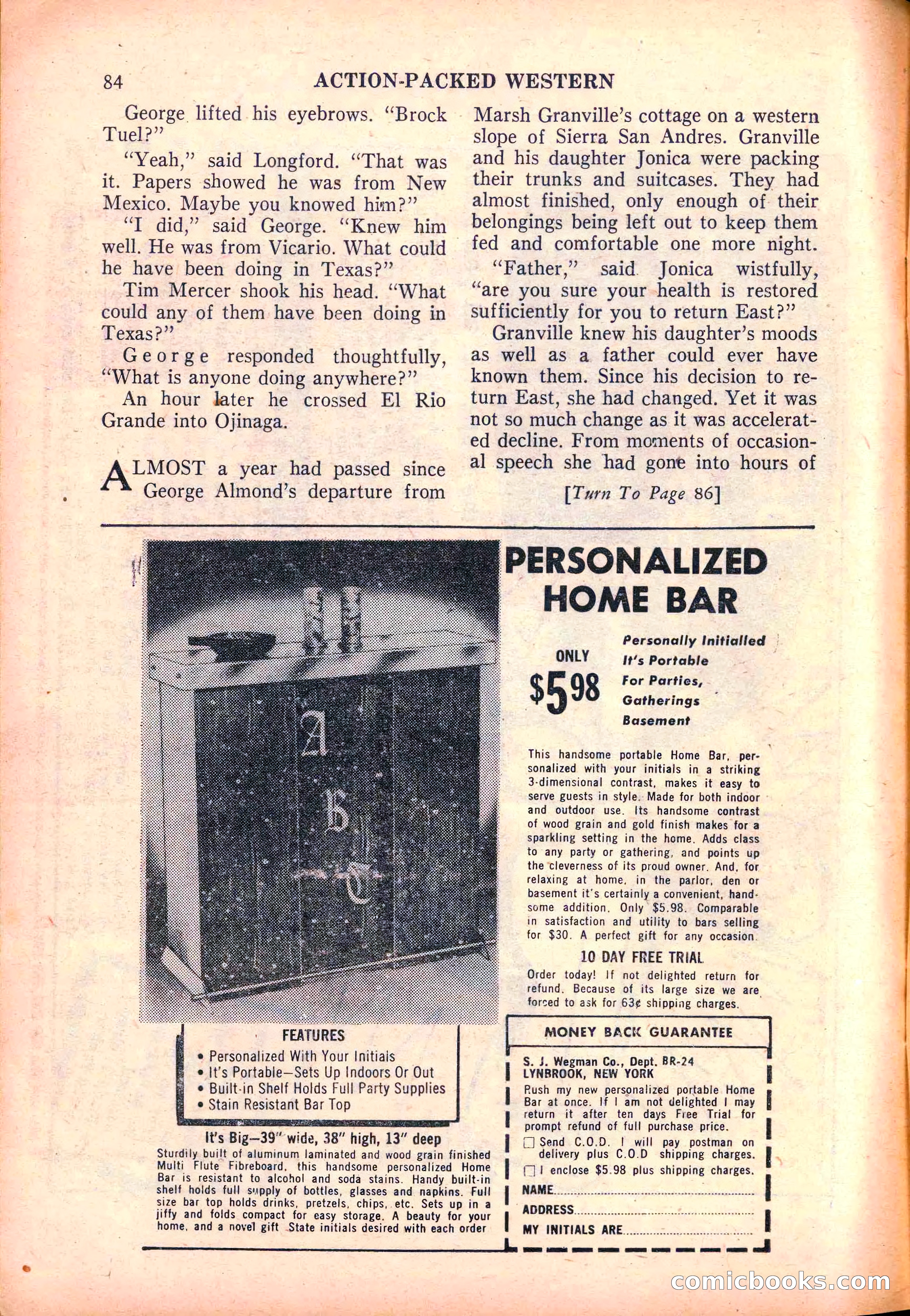 Action-Packed Western, May 1958 — page 84 of 100