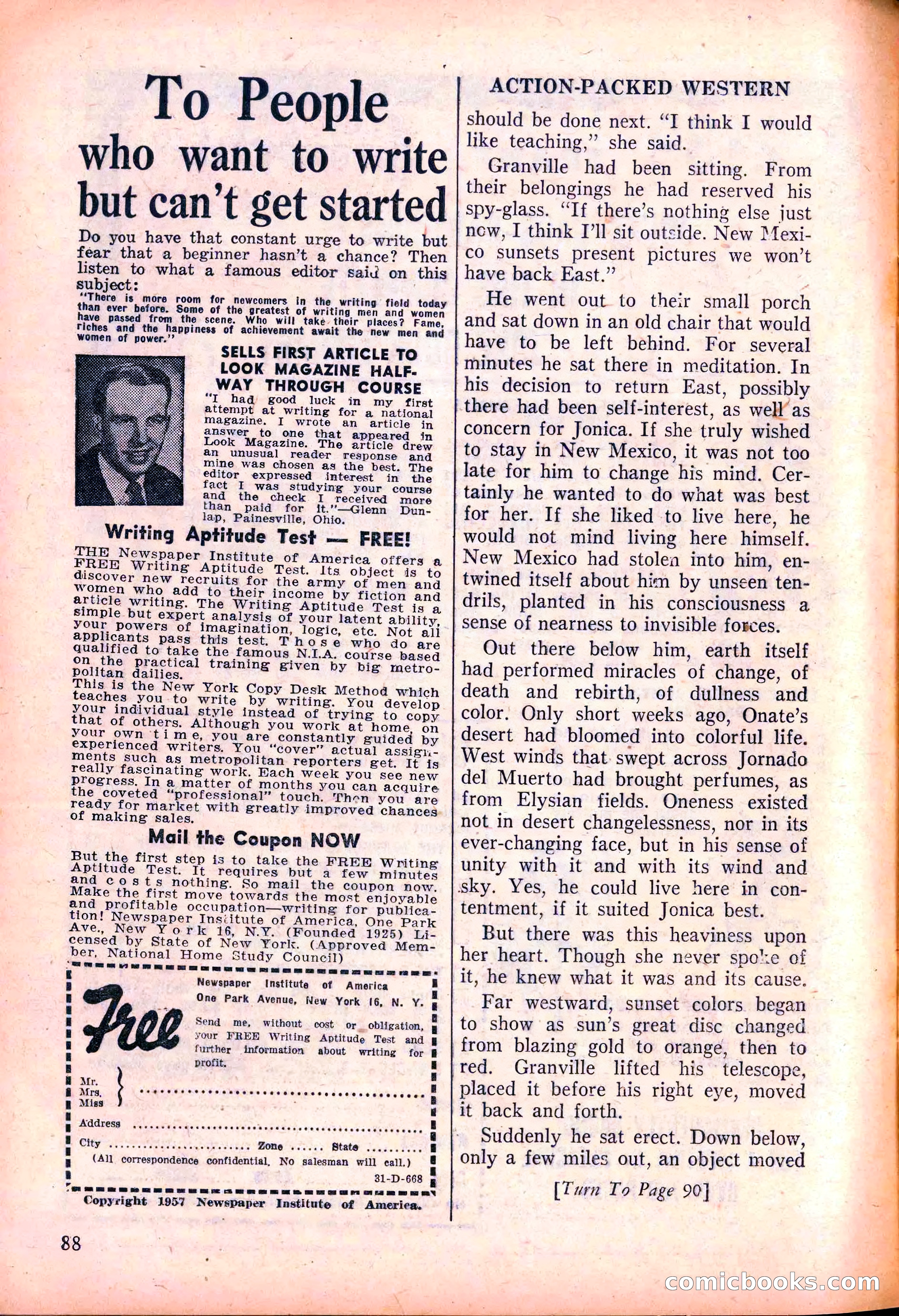 Action-Packed Western, May 1958 — page 88 of 100