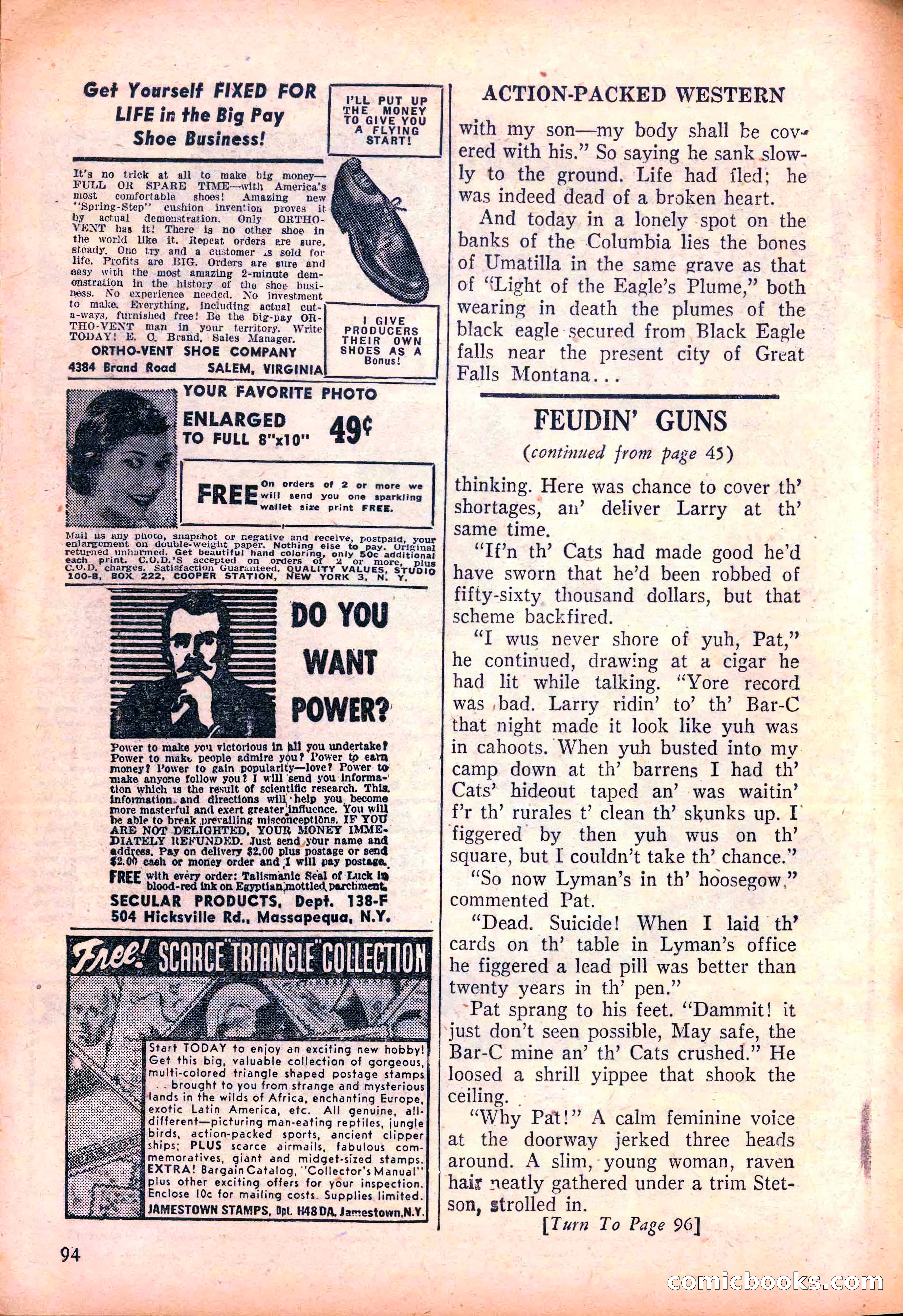 Action-Packed Western, May 1958 — page 94 of 100