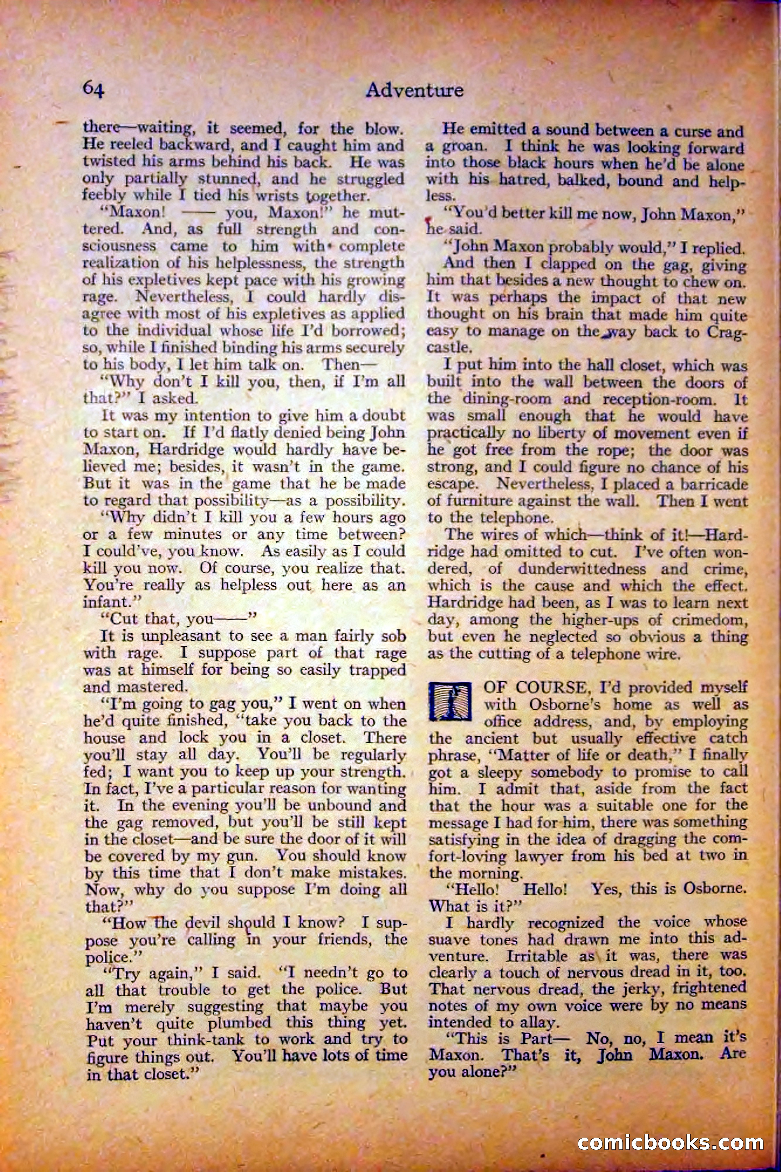 Adventure, August 3, 1919 — page 74 of 204