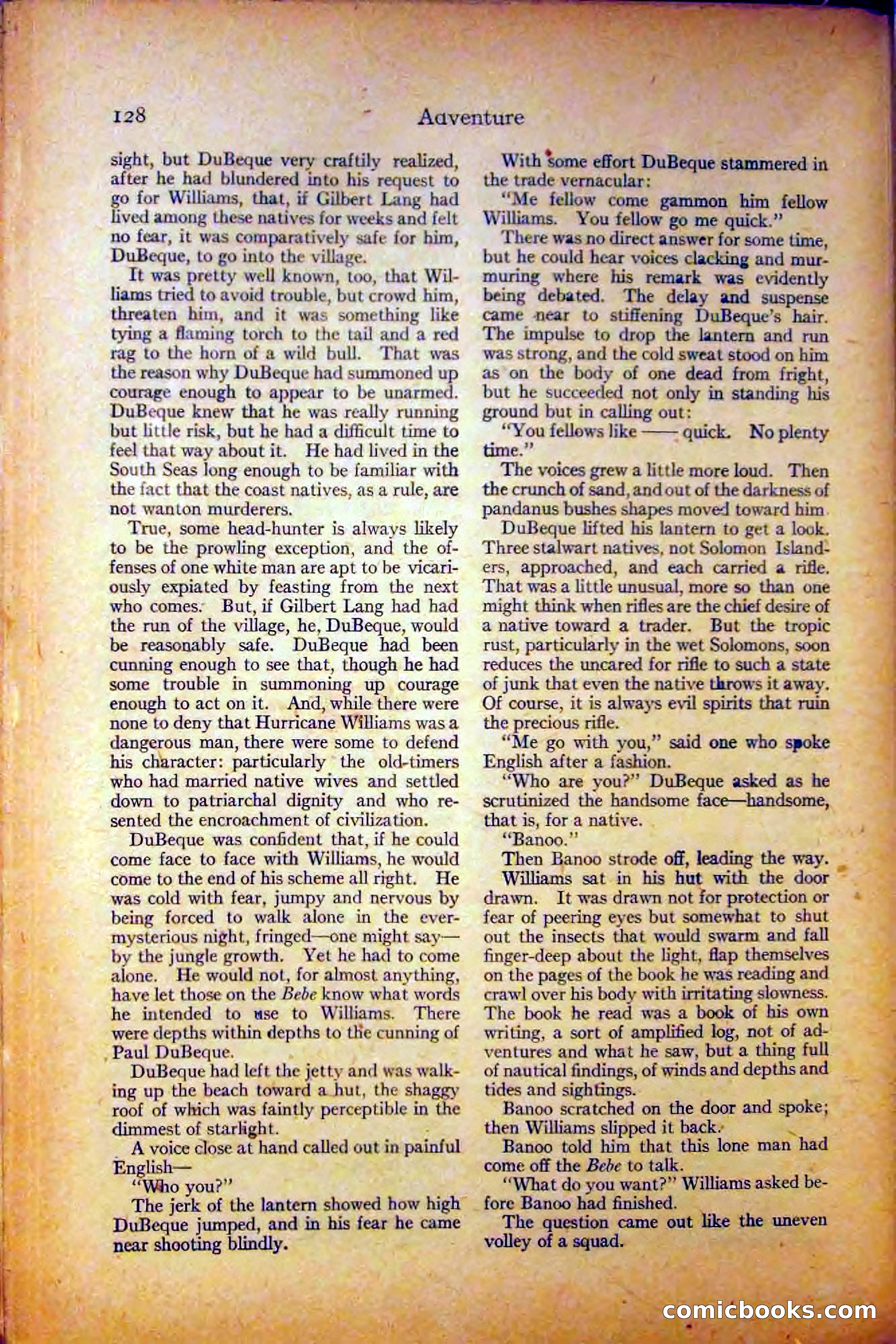 Adventure, August 3, 1919 — page 138 of 204