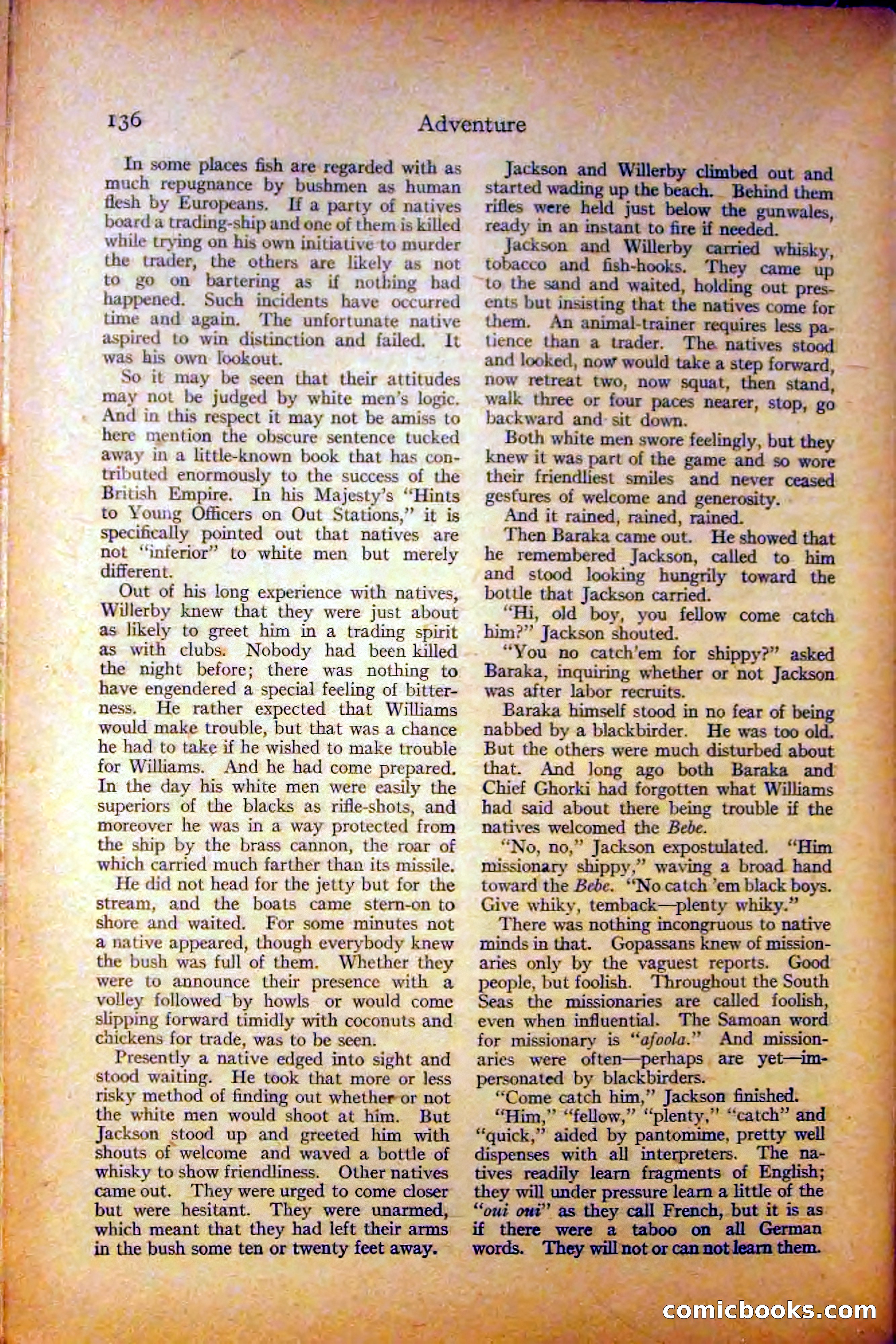 Adventure, August 3, 1919 — page 146 of 204